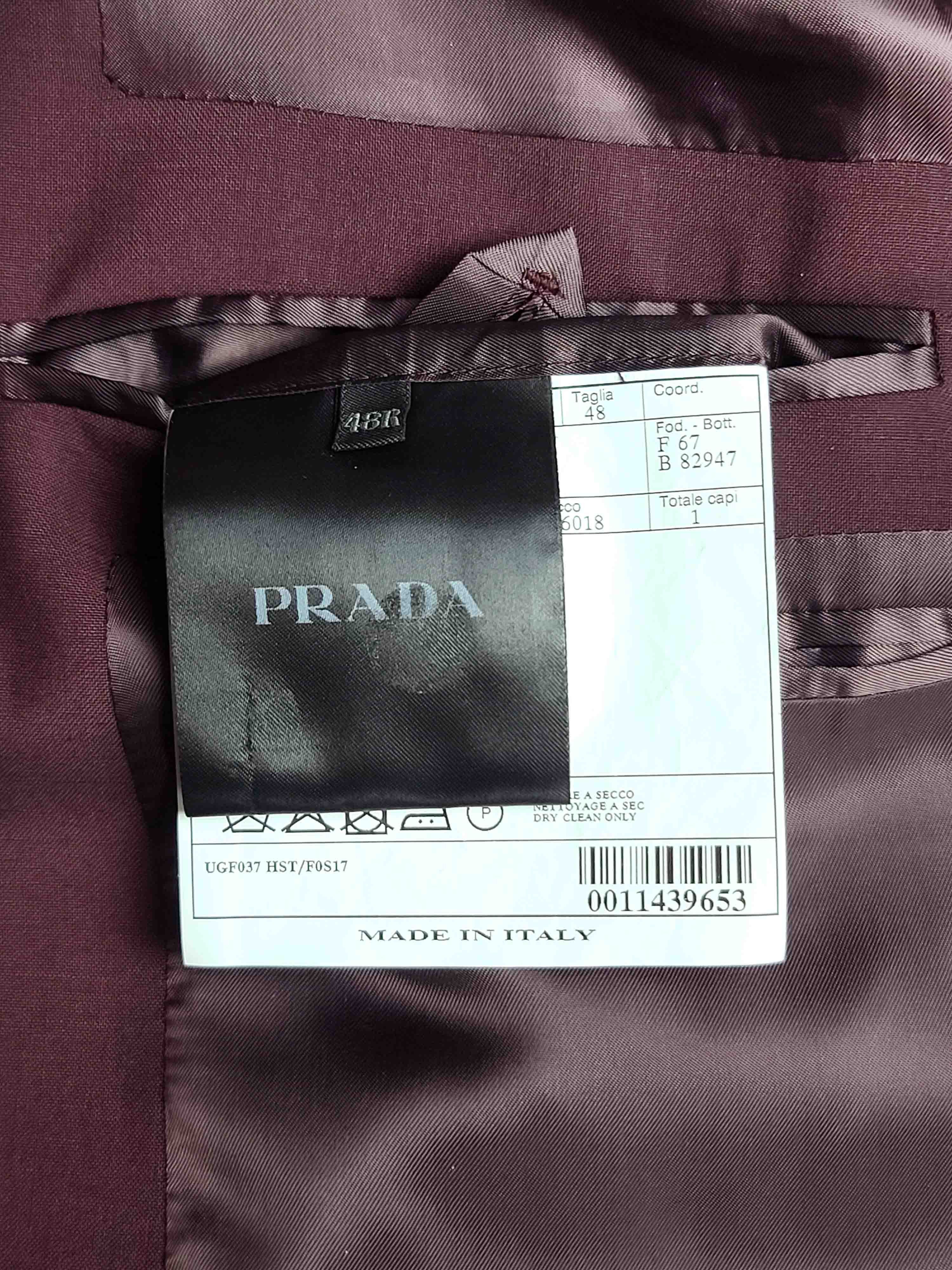 Prada S/S 2018 Bicolor Wool Mohair Jacket Blazer Size US M / EU 48-50 / 2 - 9 Thumbnail