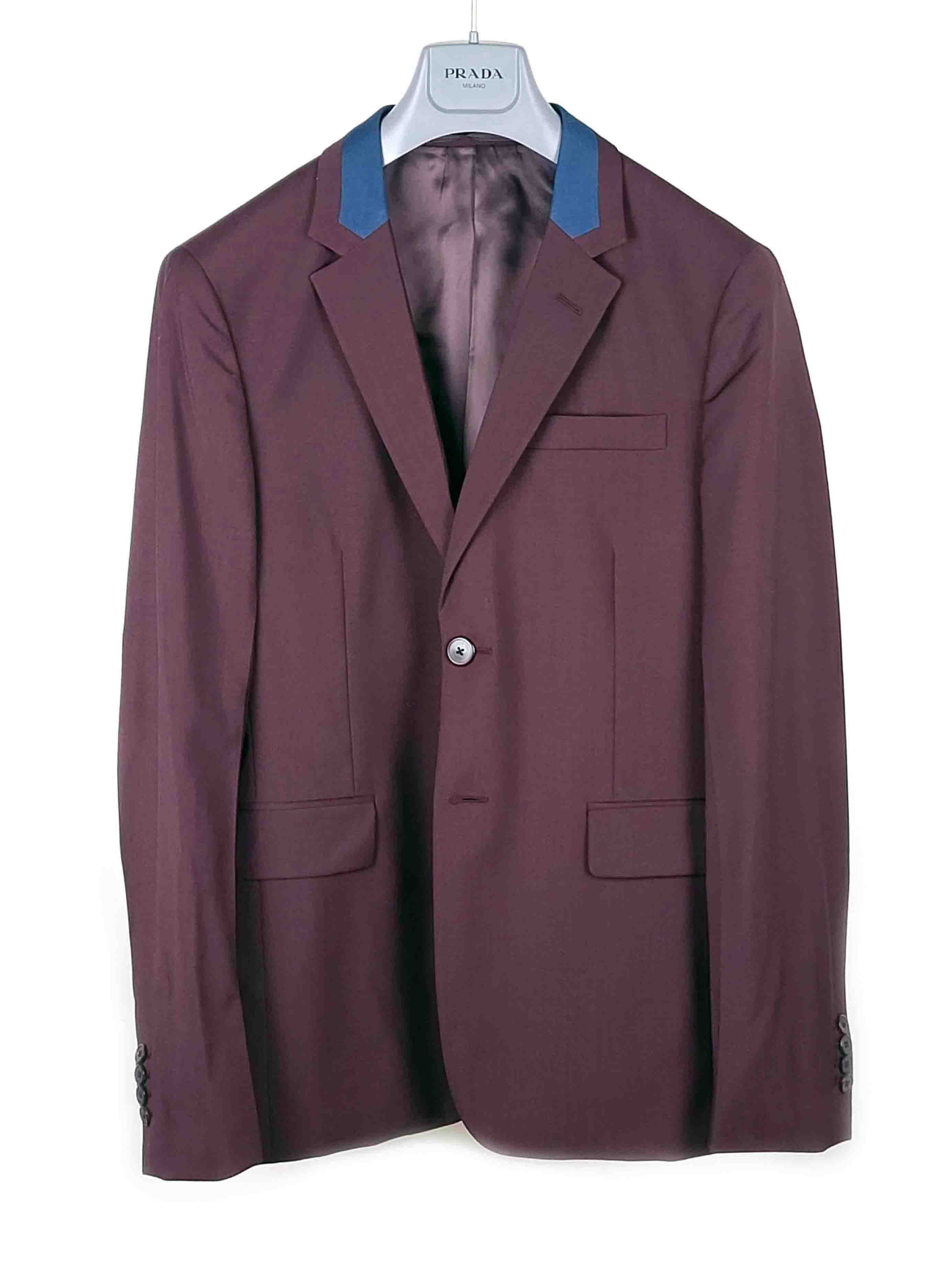 Prada S/S 2018 Bicolor Wool Mohair Jacket Blazer Size US M / EU 48-50 / 2 - 1 Thumbnail