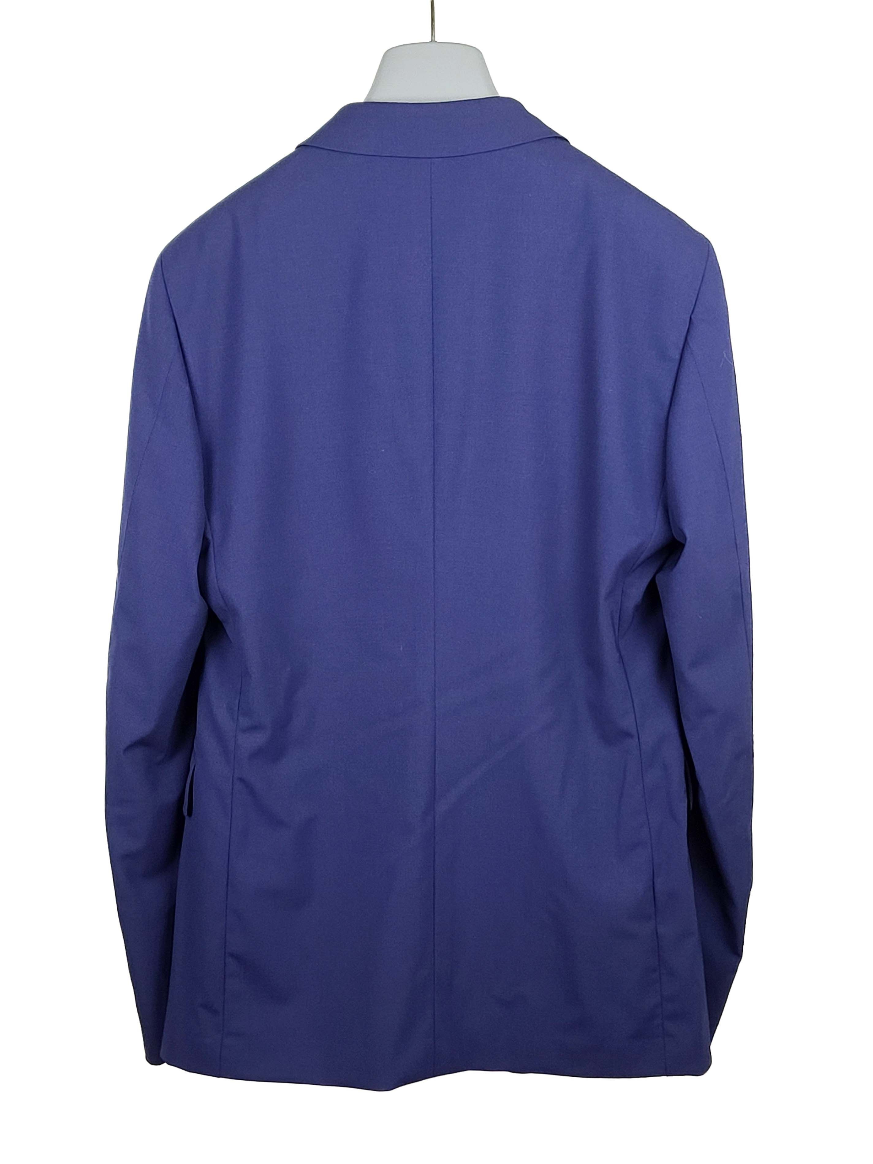 Prada Navy Blue Stretch Wool Smoking Jacket Tuxedo Suit IT48/US38 Size 38R - 4 Thumbnail