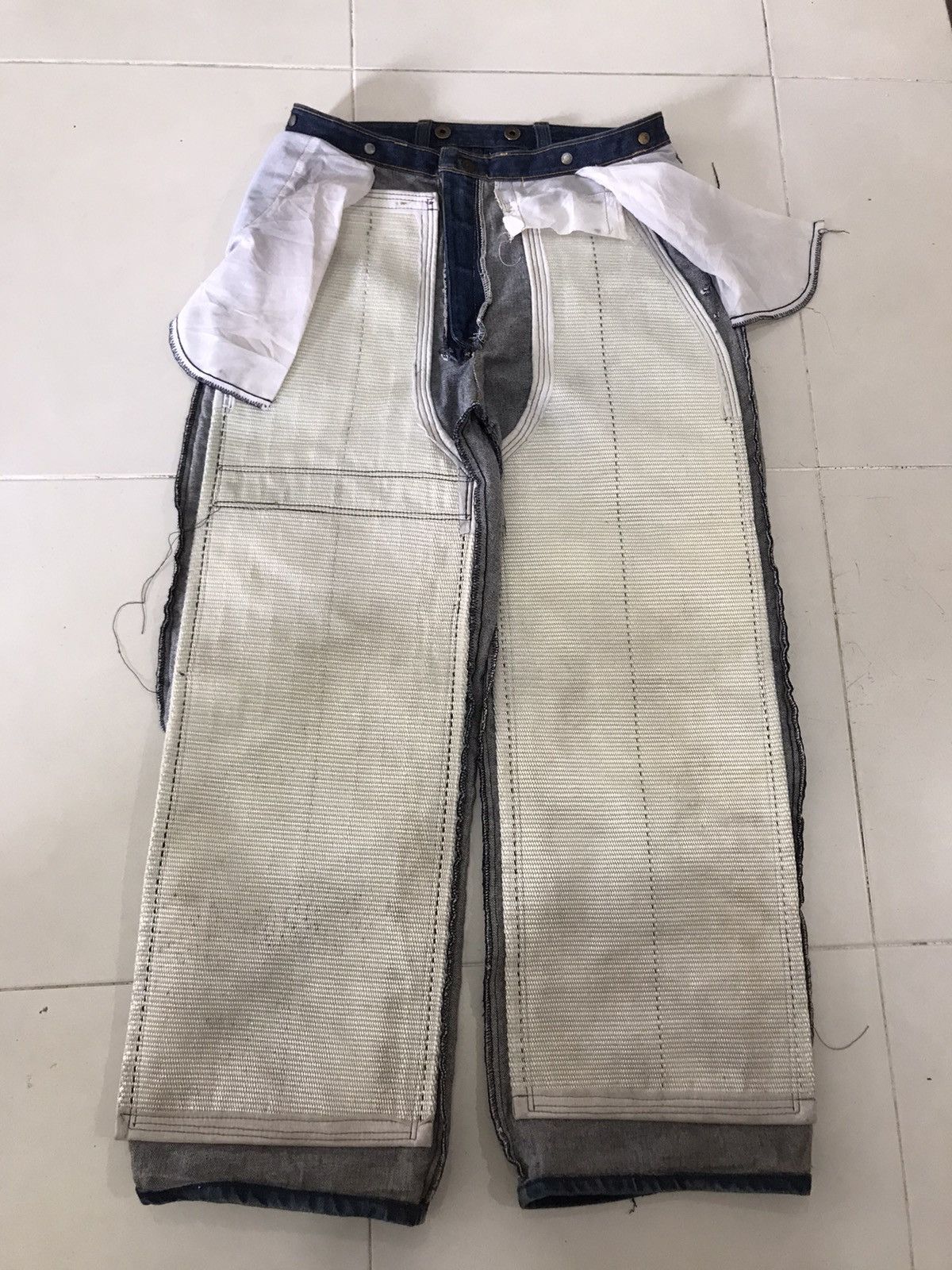 Japanese Brand WCB Standard PPE 14.1 Baggy Thick denim workwear jeans Size US 30 / EU 46 - 9 Thumbnail