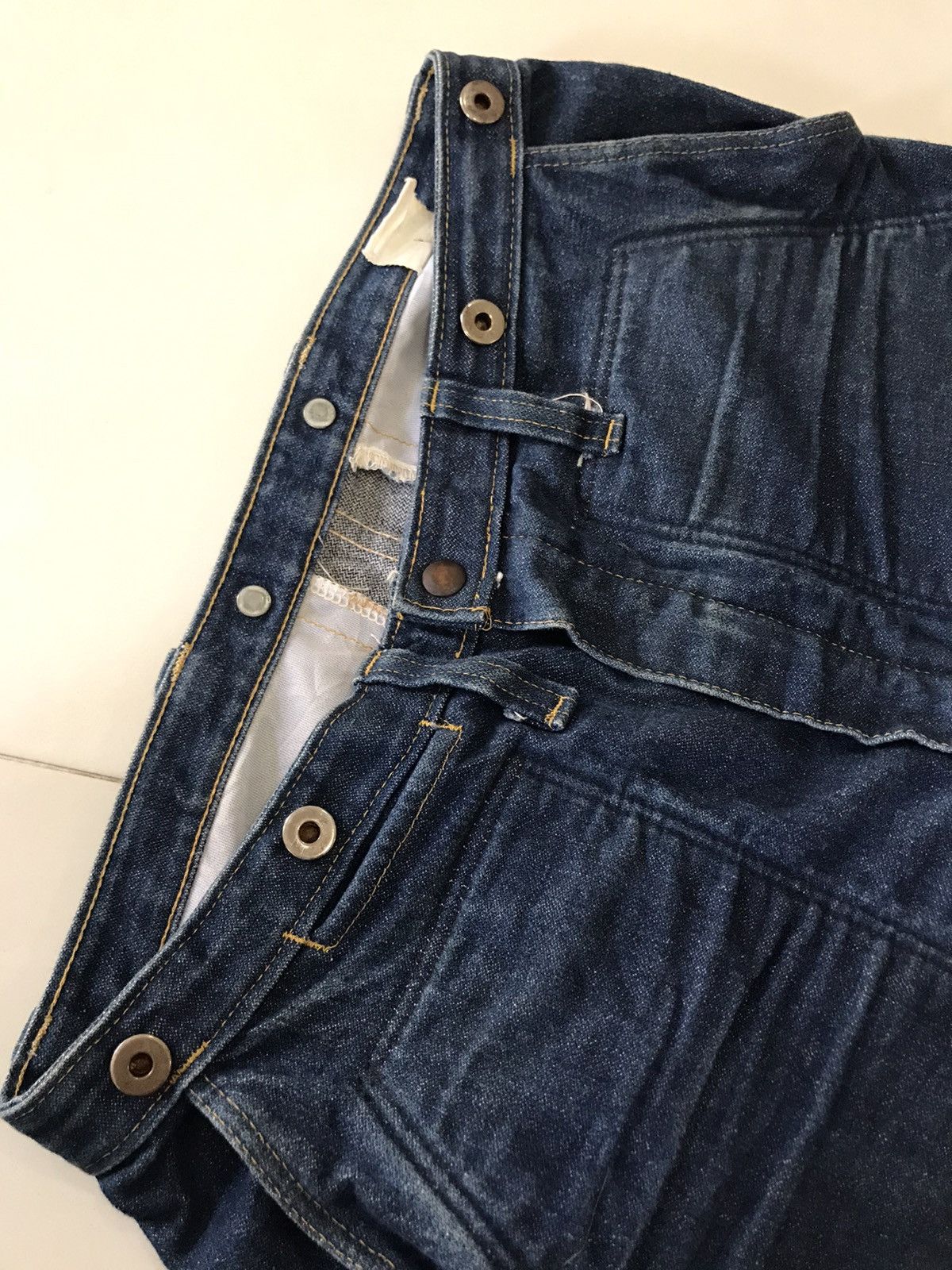 Japanese Brand WCB Standard PPE 14.1 Baggy Thick denim workwear jeans Size US 30 / EU 46 - 11 Thumbnail