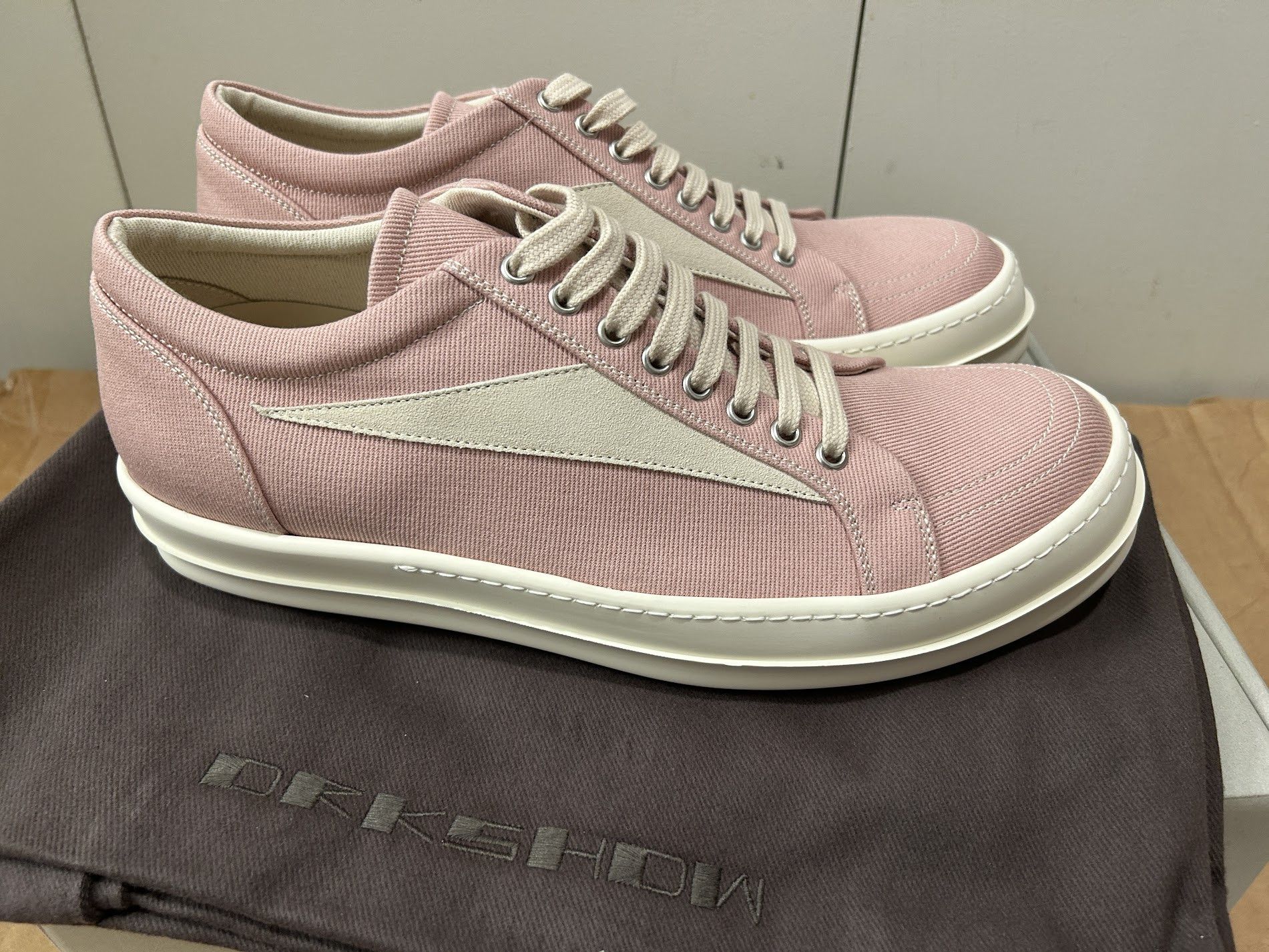 Rick Owens RICK OWENS DRKSHDW Pink Vintage Sneakers EU 45.5 Size US 12.5 / EU 45-46 - 5 Thumbnail
