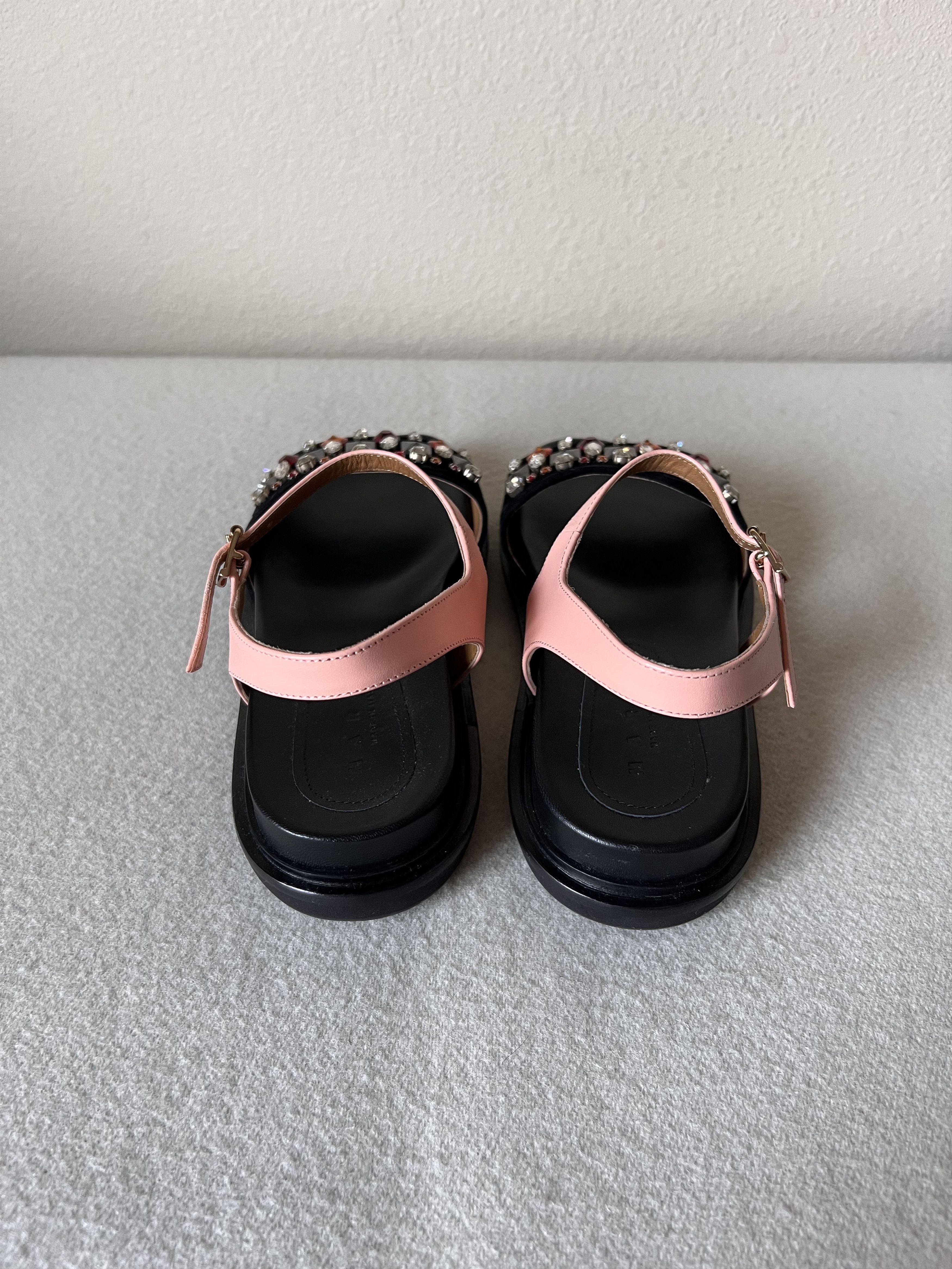 Marni Marni Jeweled Fussbett Sandals in Black Size US 7.5 / IT 37.5 - 5 Thumbnail