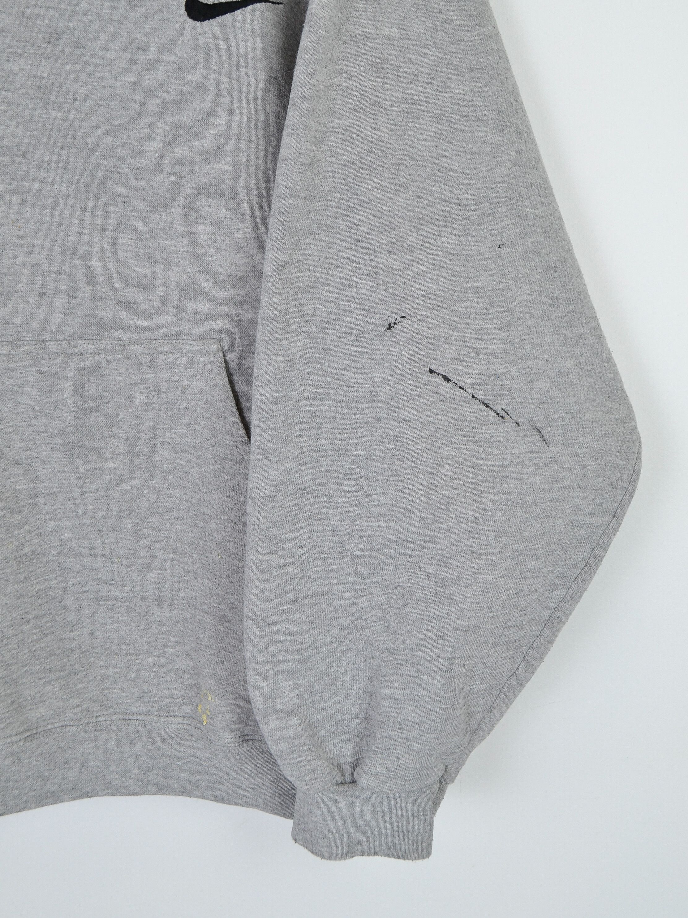 Vintage Vintage Nike Distressed 90s Grey Hoodie Size US L / EU 52-54 / 3 - 8 Thumbnail