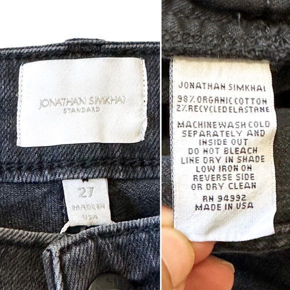 Jonathan Simkhai NWT Jonathan Simkhai Jeans, River High Rise Straight Jeans, Size 27" / US 4 / IT 40 - 12 Thumbnail
