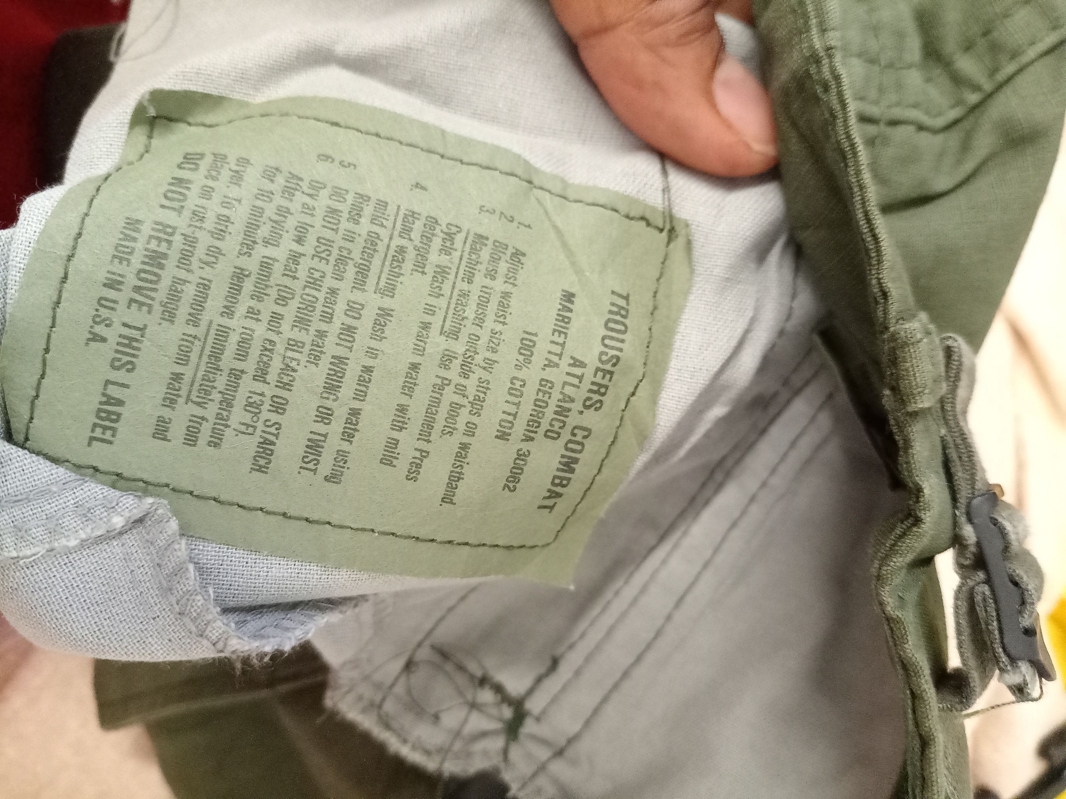 Vintage trousers green army pants