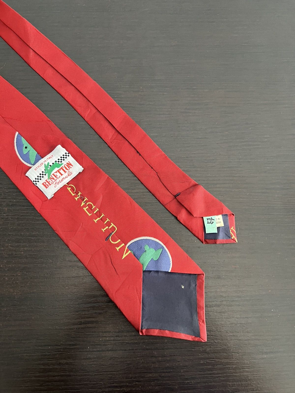 Benetton Benetton Formula 1 Tie Size ONE SIZE - 4 Thumbnail