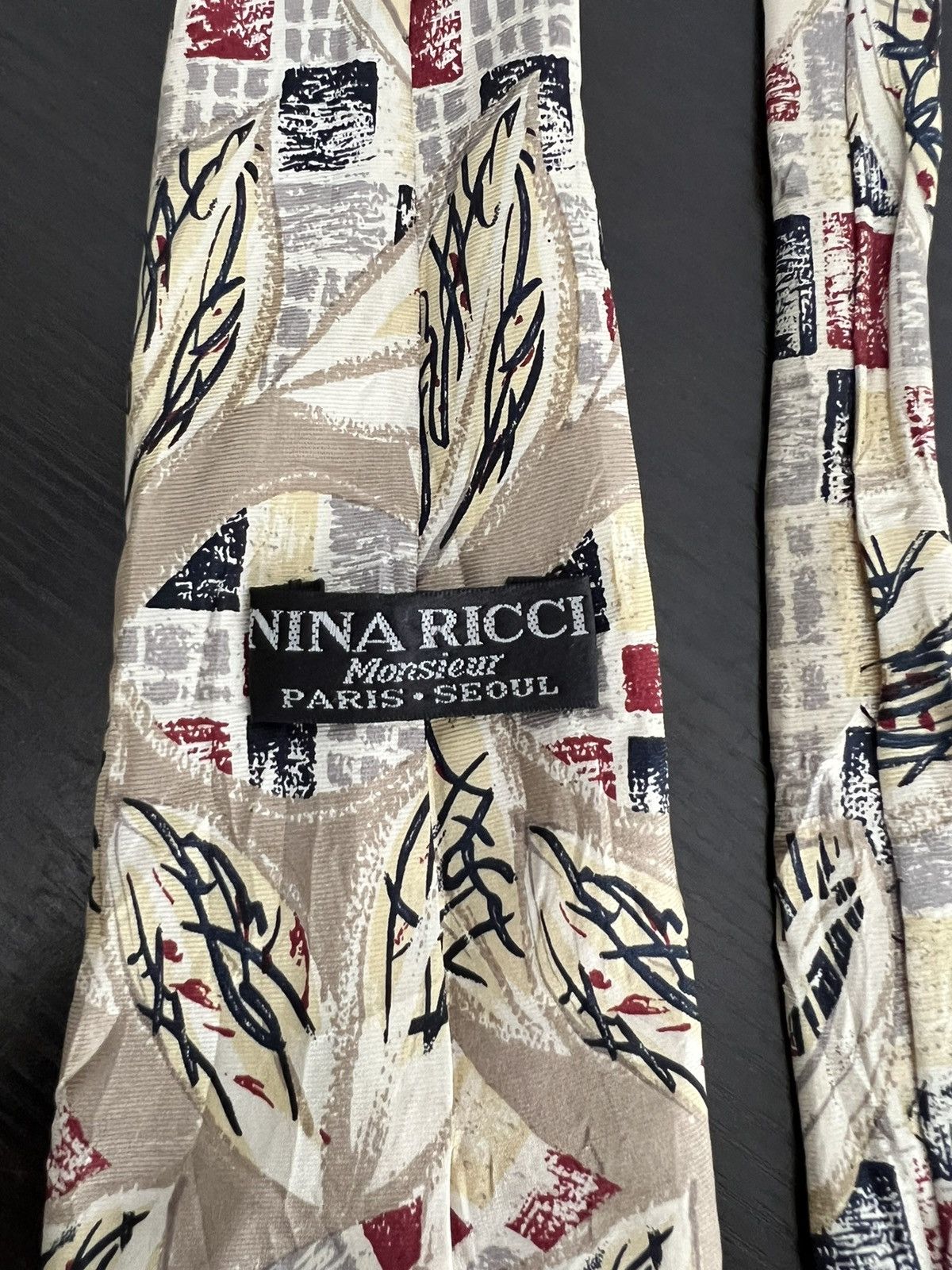 Vintage Vintage Nina Ricci Silk Tie Size ONE SIZE - 5 Thumbnail