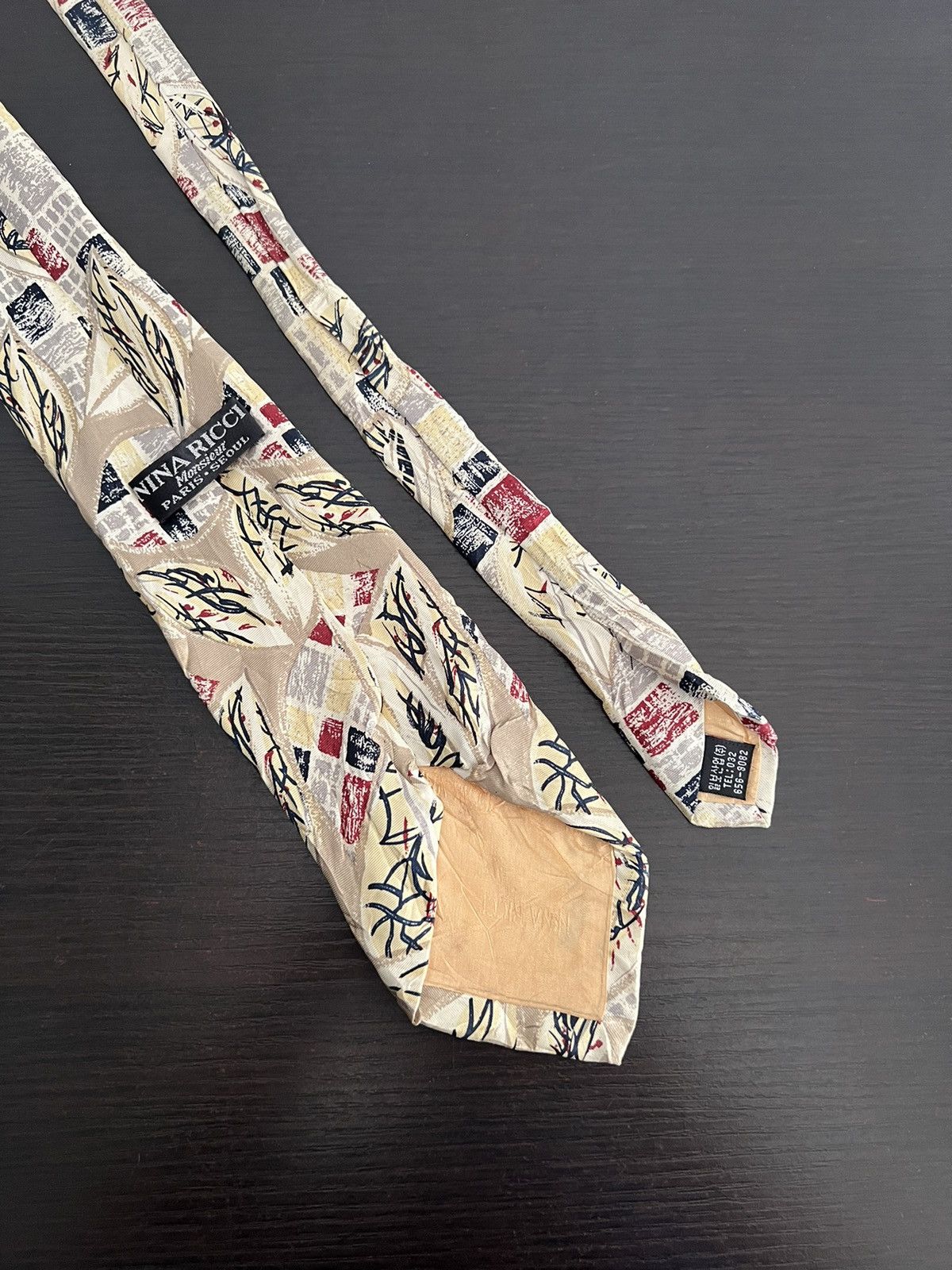 Vintage Vintage Nina Ricci Silk Tie Size ONE SIZE - 4 Thumbnail