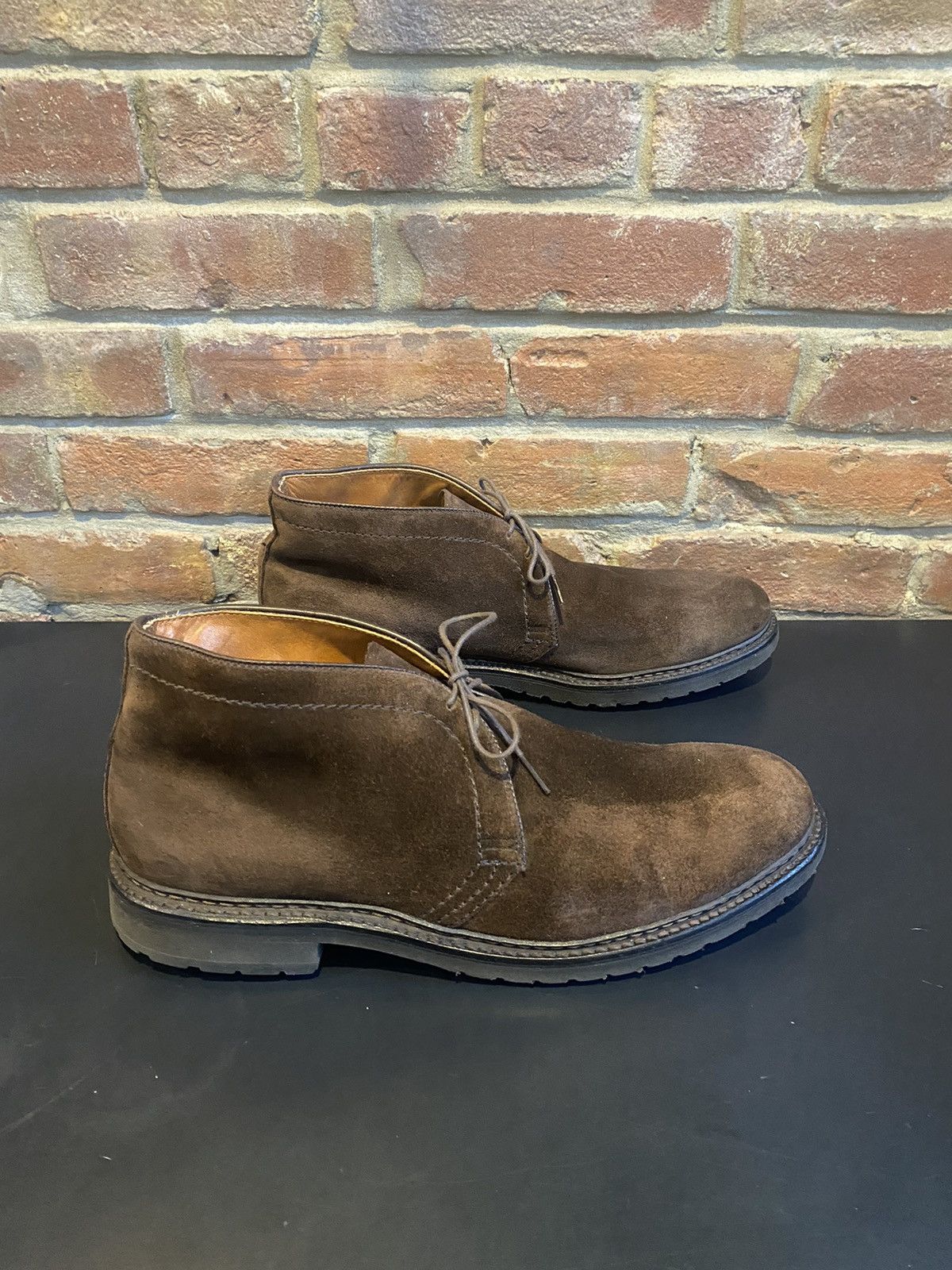Alden Alden Chocolate Dark Brown Suede Chukka Boots on lug sole Size US 11.5 / EU 44-45 - 2 Preview