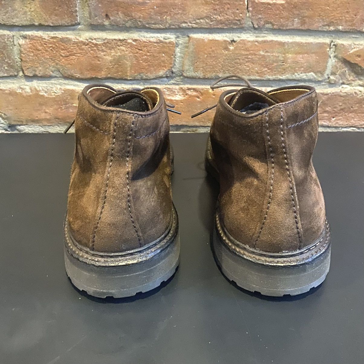 Alden Alden Chocolate Dark Brown Suede Chukka Boots on lug sole Size US 11.5 / EU 44-45 - 4 Thumbnail