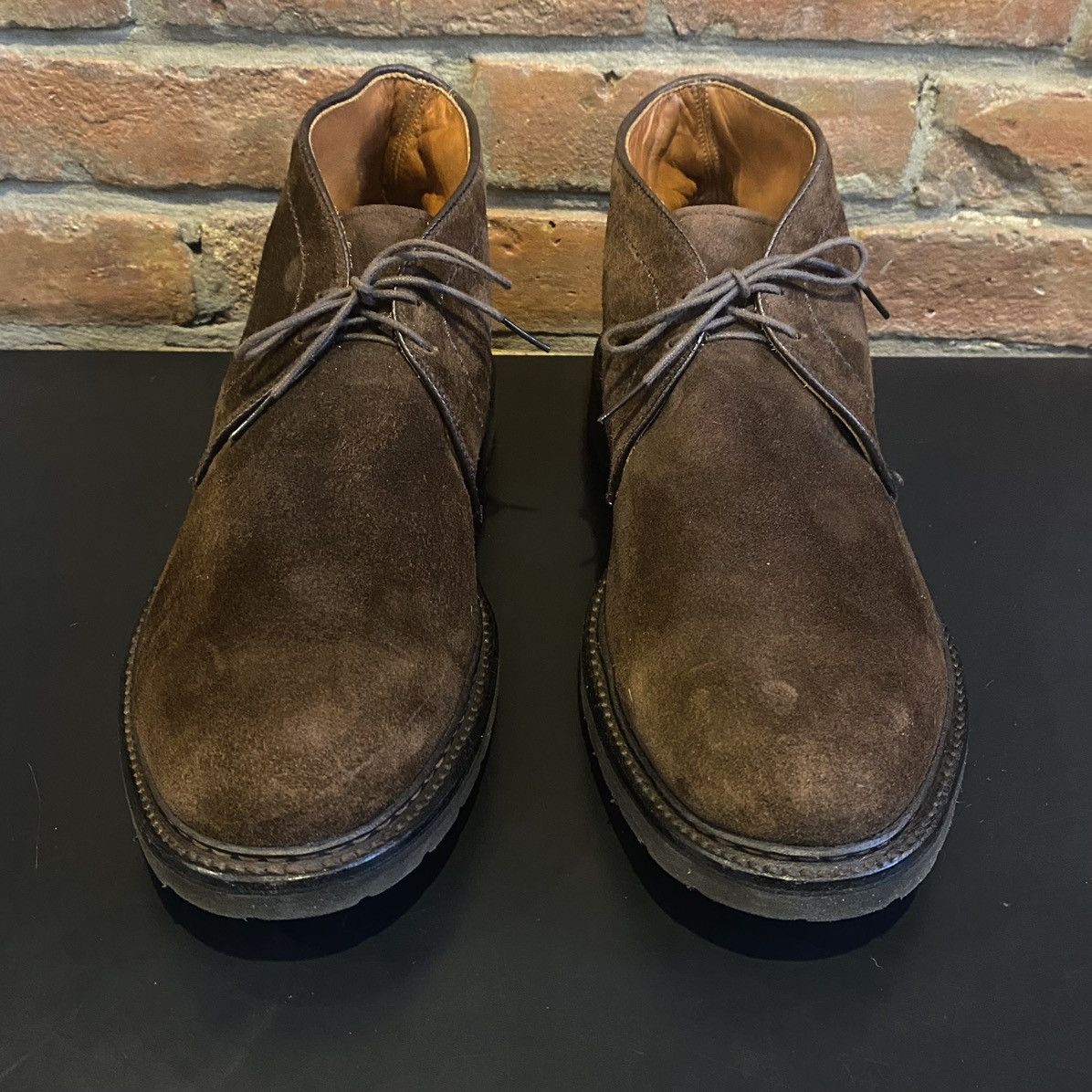 Alden Alden Chocolate Dark Brown Suede Chukka Boots on lug sole Size US 11.5 / EU 44-45 - 3 Thumbnail