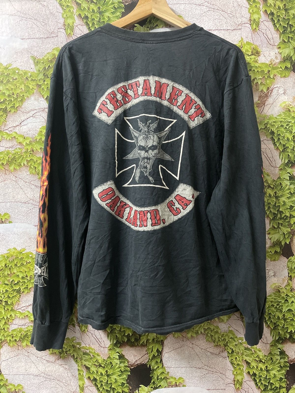 Huf × Thrasher VINTAGE 90s TESTAMENT BAY AREA THRASHERS FLAMERS VERY RARE Size US L / EU 52-54 / 3 - 1 Thumbnail