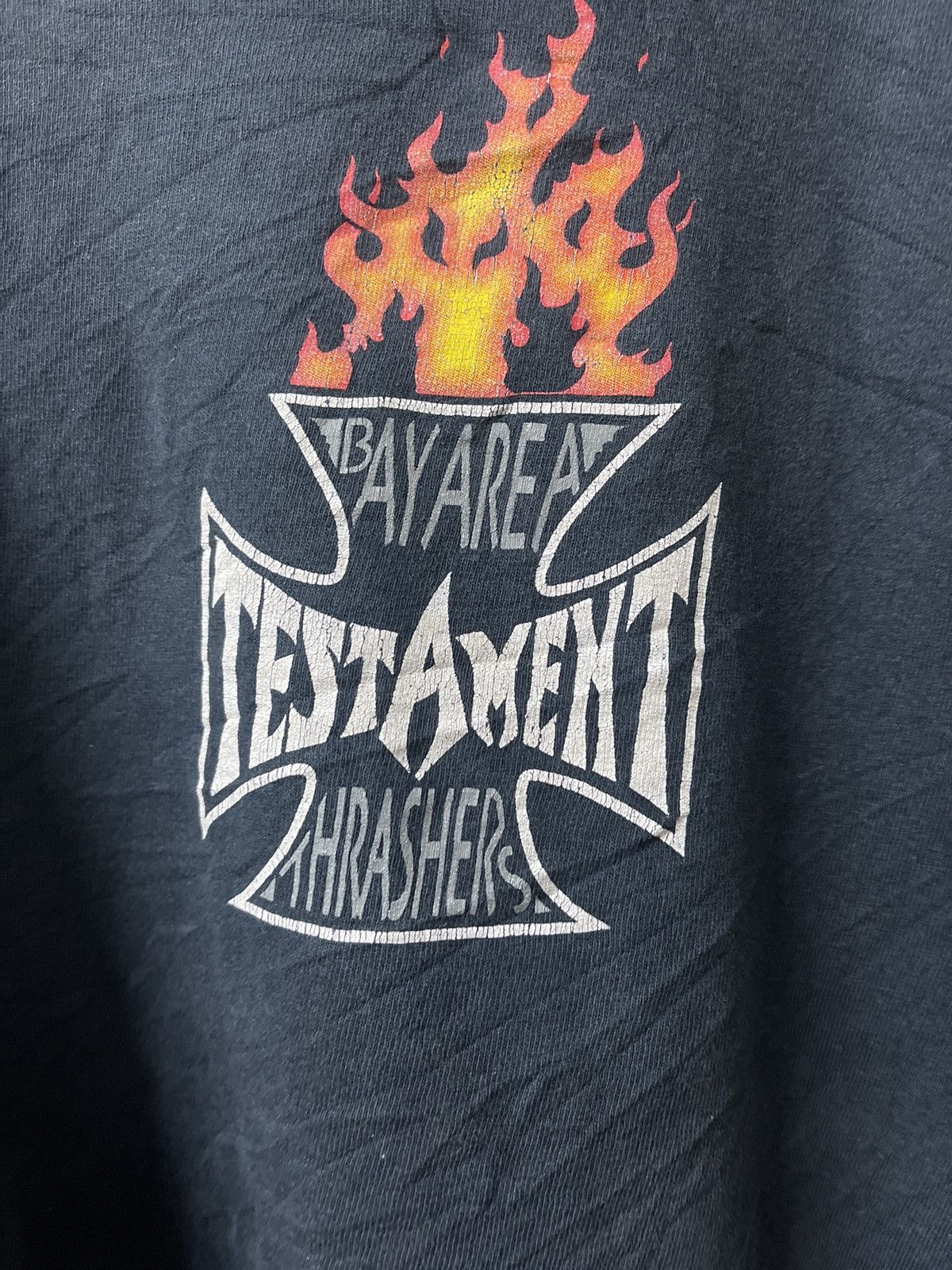 Huf × Thrasher VINTAGE 90s TESTAMENT BAY AREA THRASHERS FLAMERS VERY RARE Size US L / EU 52-54 / 3 - 6 Thumbnail