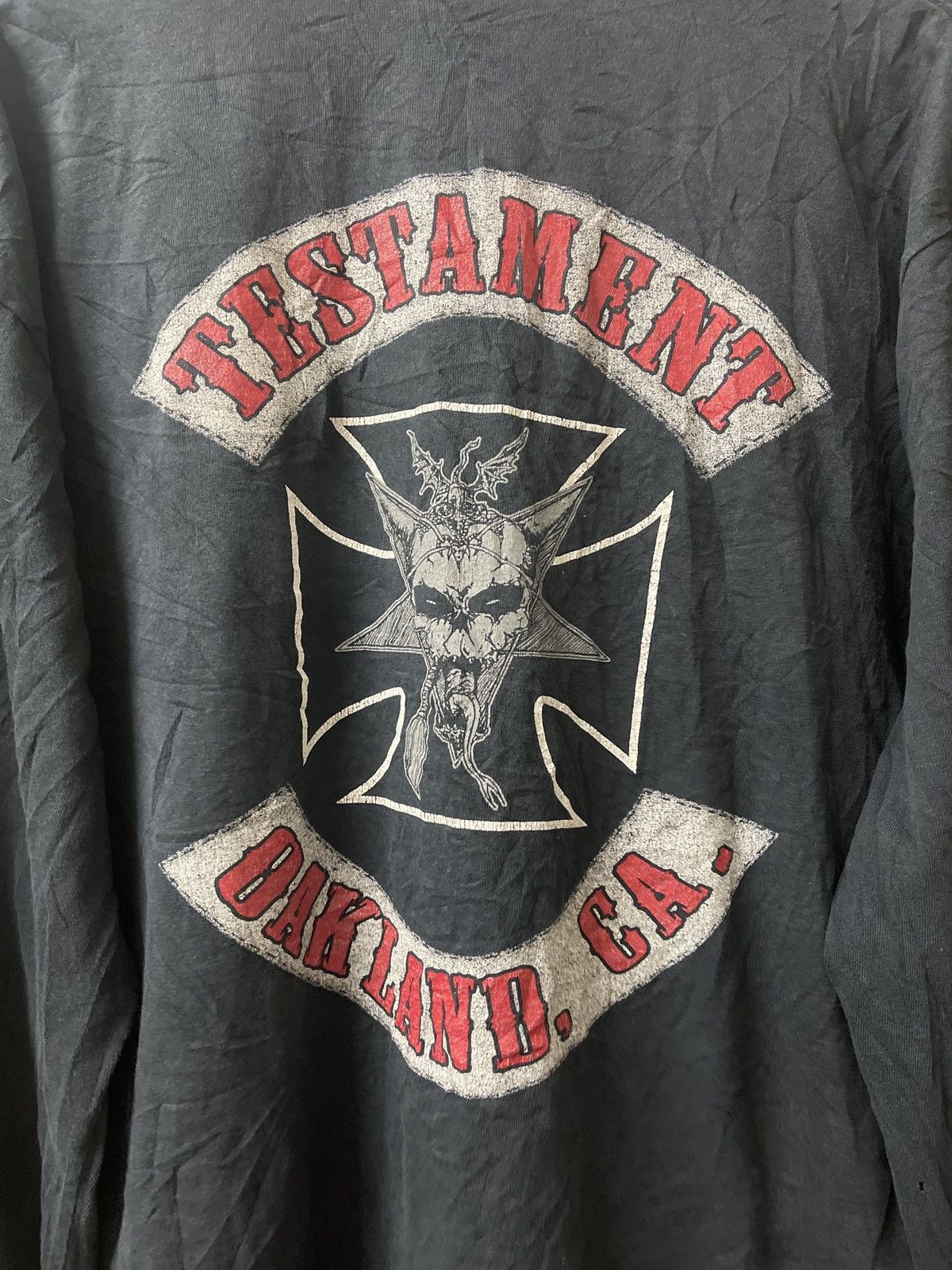Huf × Thrasher VINTAGE 90s TESTAMENT BAY AREA THRASHERS FLAMERS VERY RARE Size US L / EU 52-54 / 3 - 2 Thumbnail