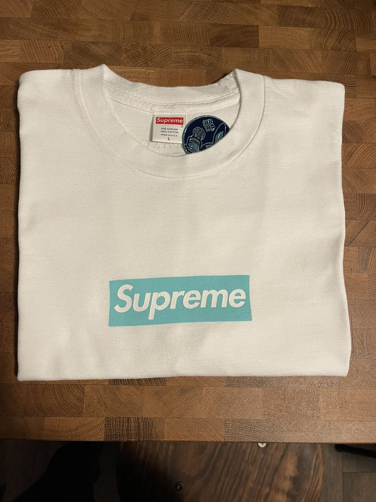 Supreme Tiffany & Co Box Logo Tee Lサイズ