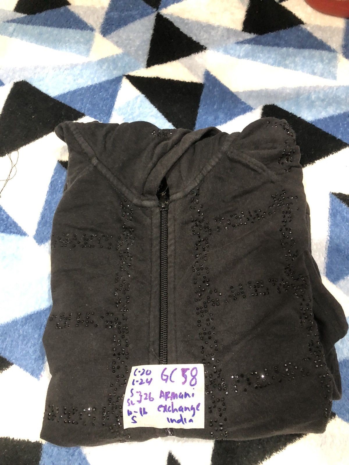 Armani Exchange Armani Exchange Baggy Black Hoodie Size US S / EU 44-46 / 1 - 17 Thumbnail