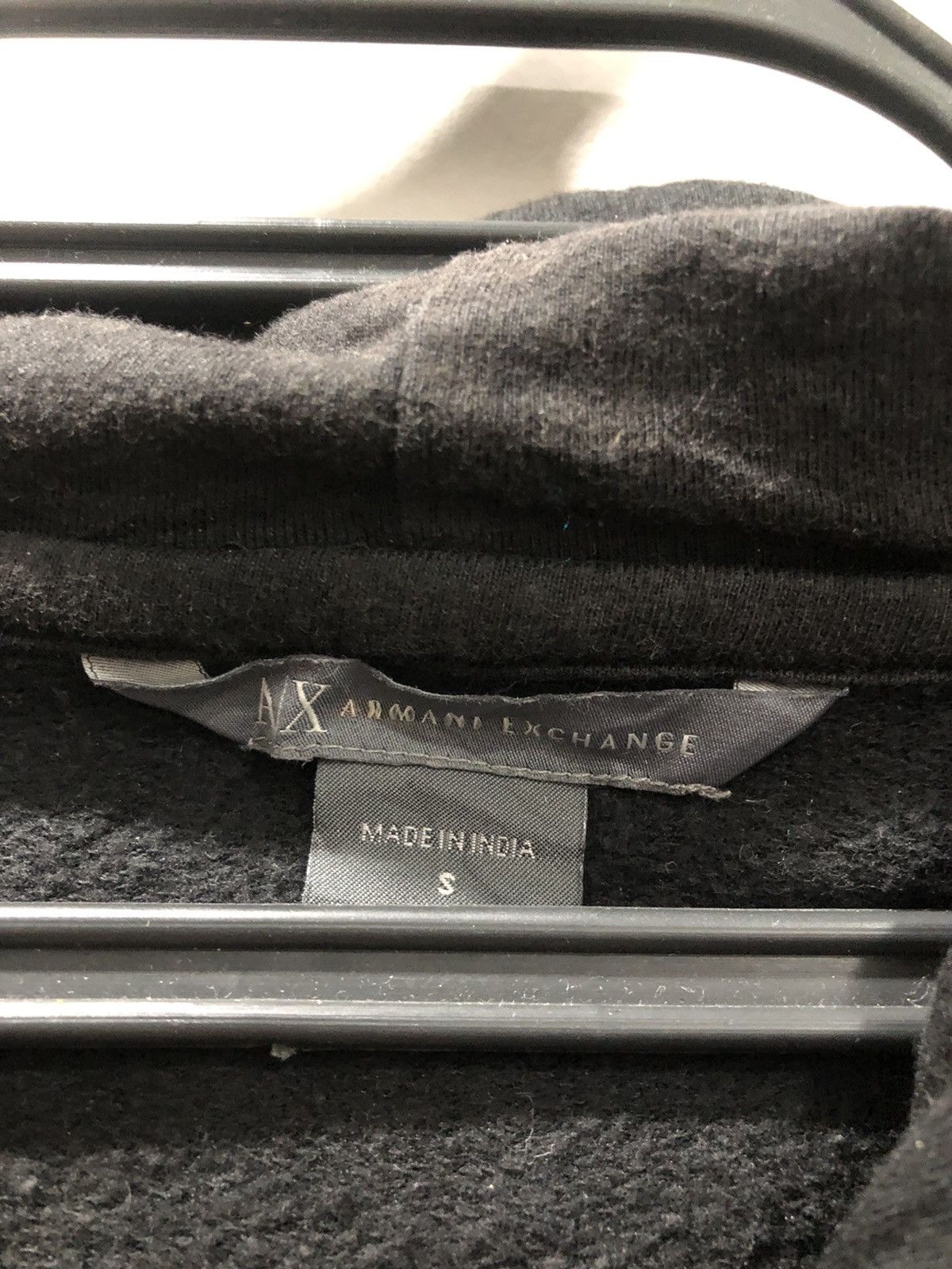 Armani Exchange Armani Exchange Baggy Black Hoodie Size US S / EU 44-46 / 1 - 13 Thumbnail