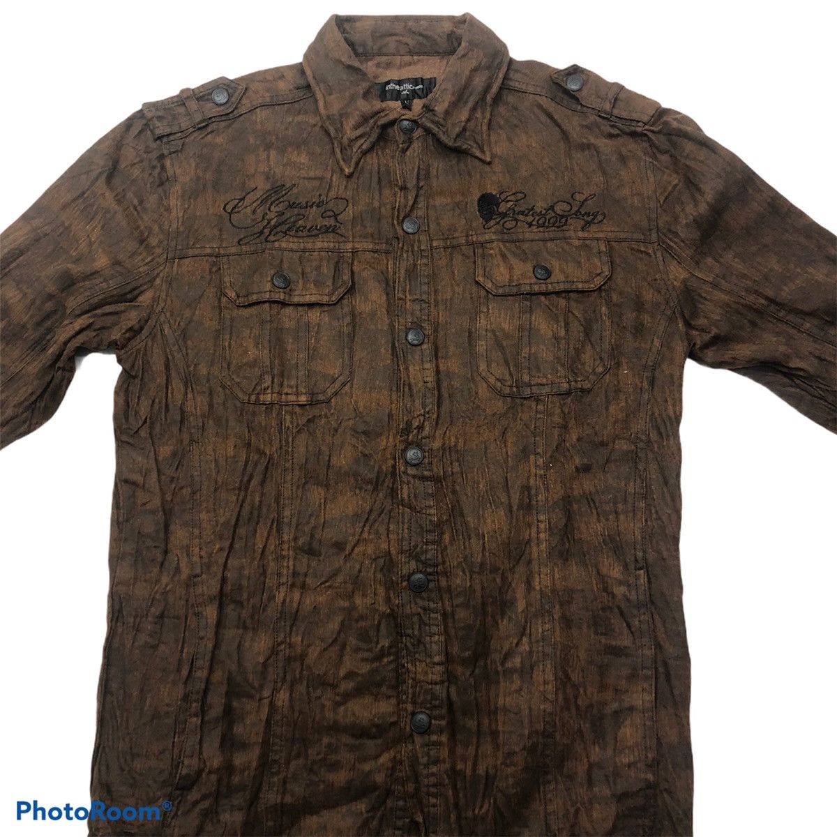 In The Attic 🔥rare In The Attic Homme Music Heaven Skull Shirt Size US M / EU 48-50 / 2 - 7 Thumbnail