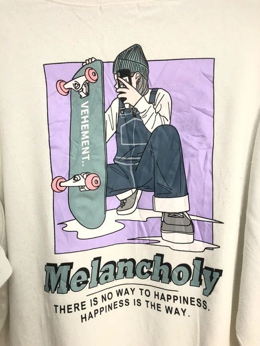 Japanese Brand Vehement Philosophy Happiness Is The Way Sweatshirt Size US L / EU 52-54 / 3 - 3 Thumbnail