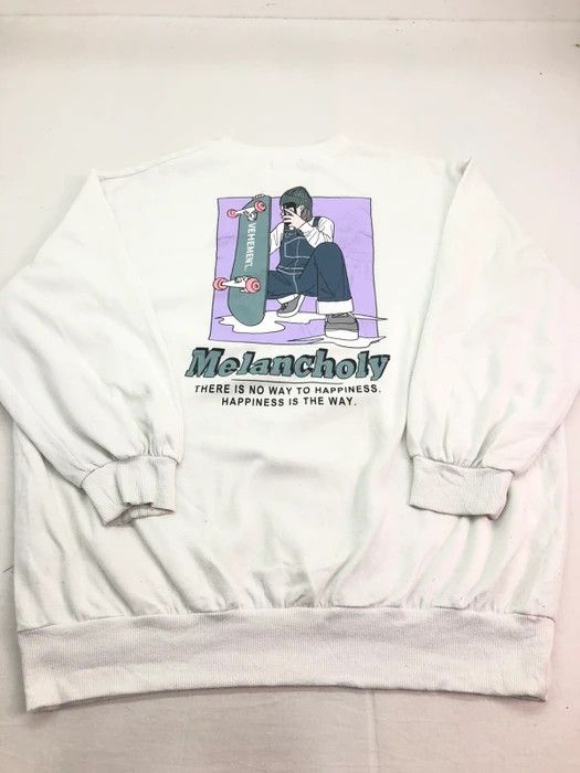 Japanese Brand Vehement Philosophy Happiness Is The Way Sweatshirt Size US L / EU 52-54 / 3 - 4 Thumbnail