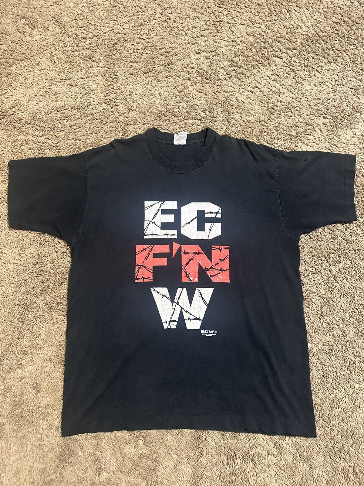 Vintage Ecw Wrestling “ec F'N w” shirt 90s size Xl, image size:1200x1600