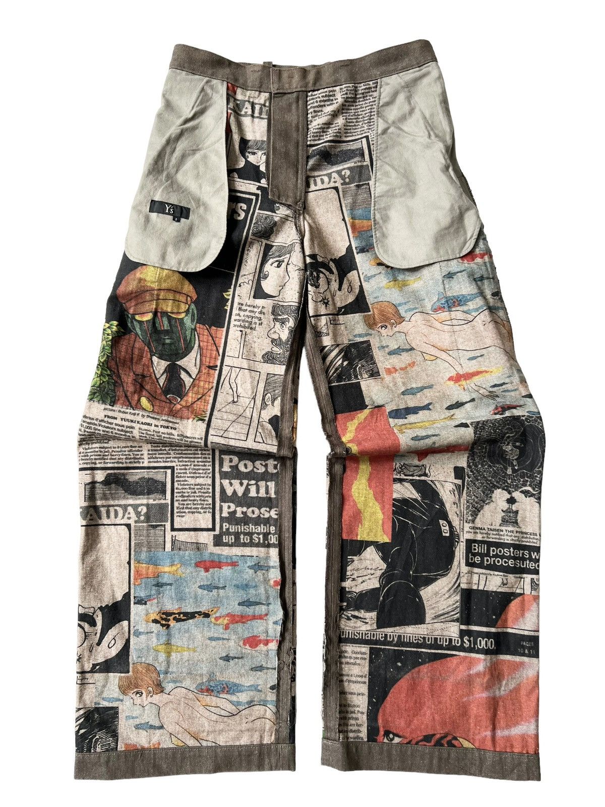 Yohji Yamamoto AW07 Ys For Men x Shotaro Ishinomori Cargo Pants Size US 32 / EU 48 - 3 Thumbnail