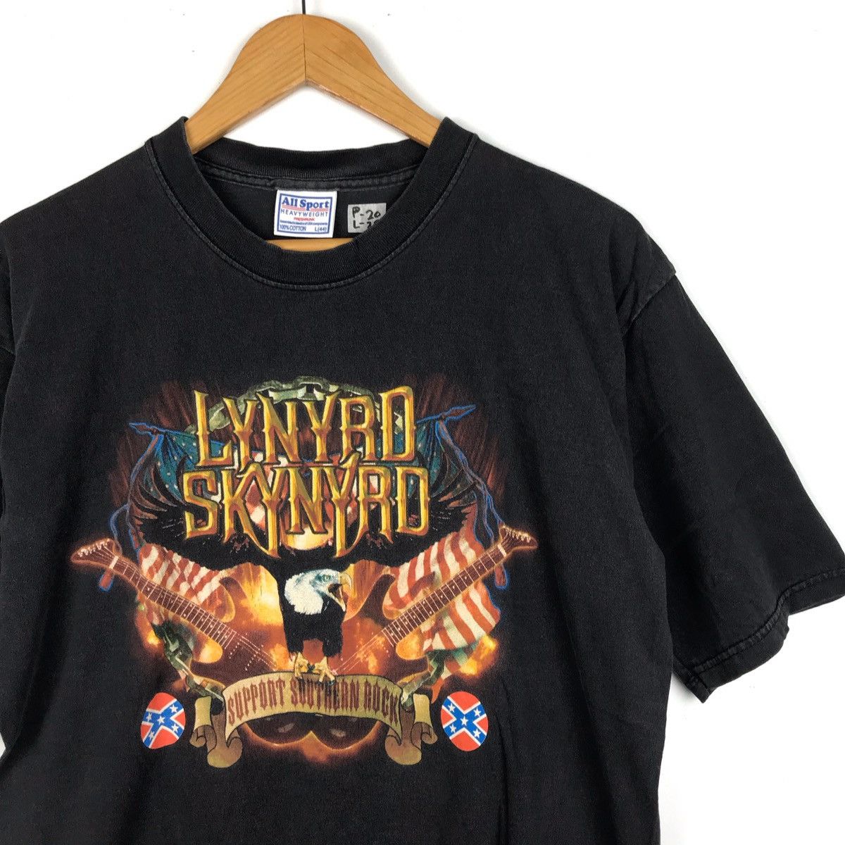 Band Tees × Vintage Vintage Y2k LYNYRD SKYNYRD “support southern rock” tour Size US L / EU 52-54 / 3 - 3 Thumbnail