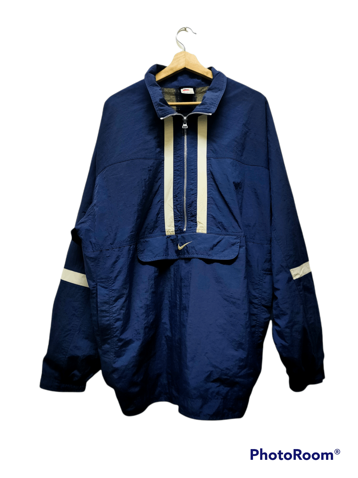 Nike Nike 90c vintage Jacket windbreaker swoosh logo Size US XL / EU 56 / 4 - 1 Thumbnail