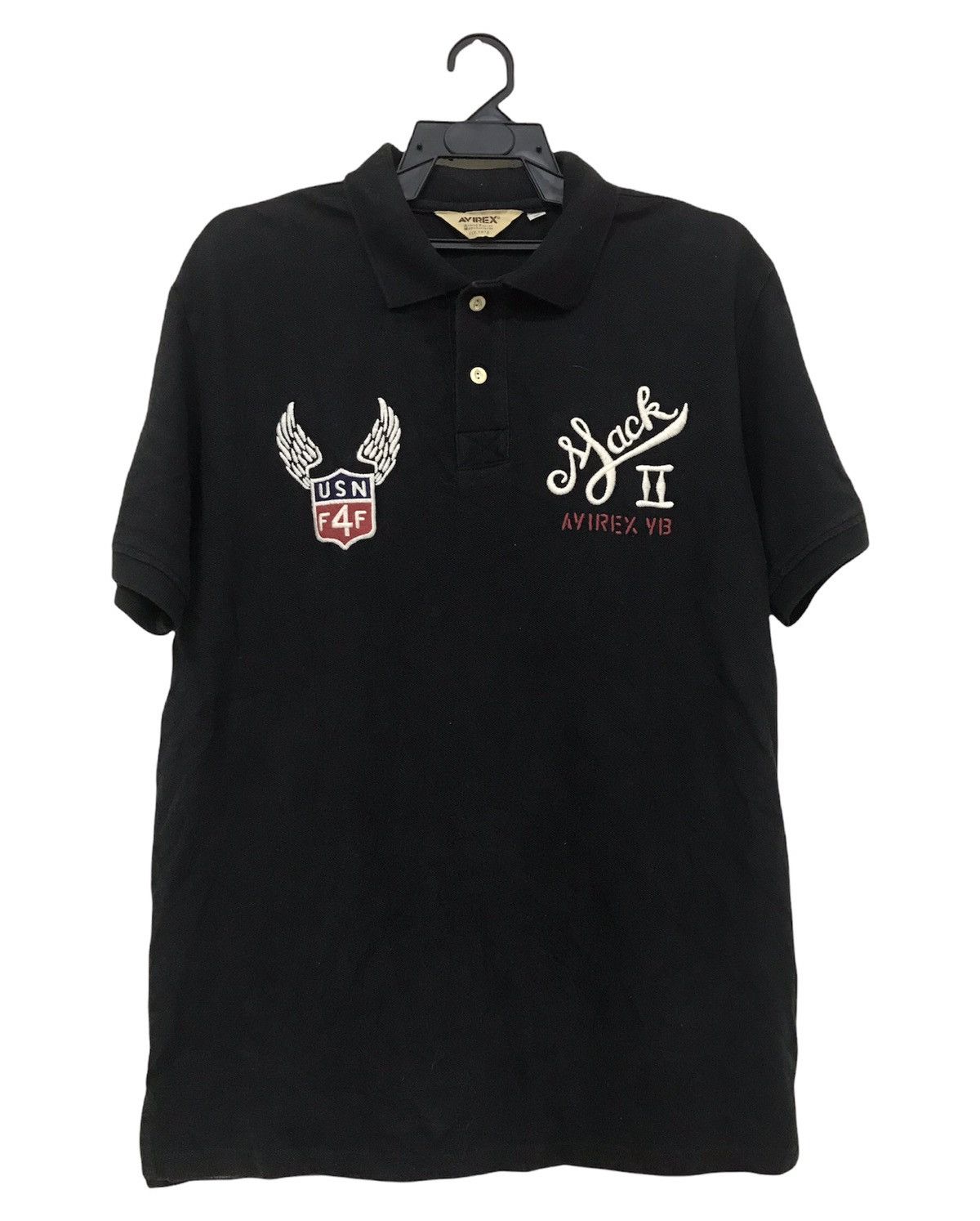 Avirex × Japanese Brand × Vintage Vtg Avirex Sea Wolf Embroidery Polo Shirt Size US XL / EU 56 / 4 - 2 Thumbnail