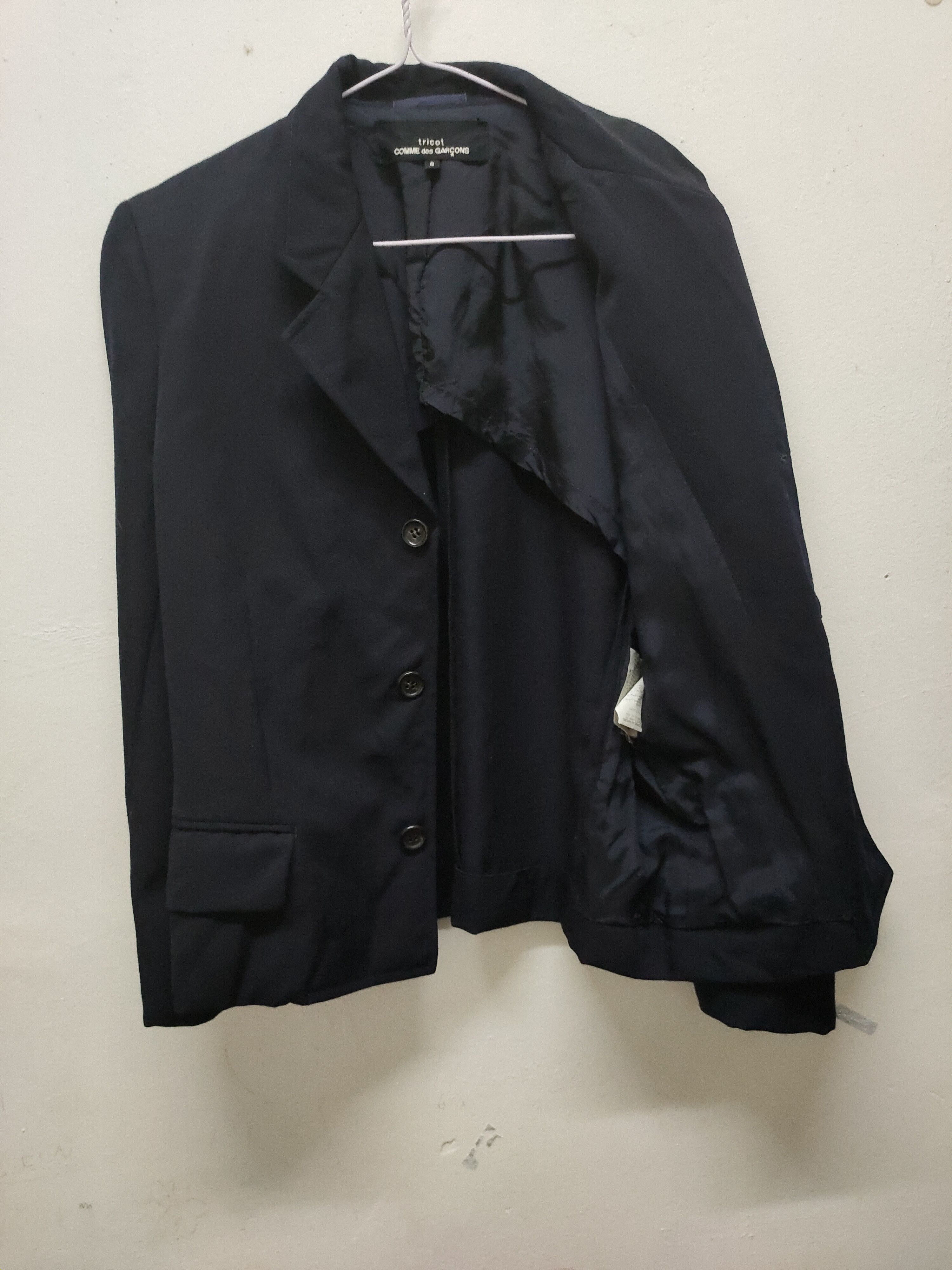 Comme des Garcons Comme des garcons tricot black blazer 3 button Size 44S - 6 Thumbnail