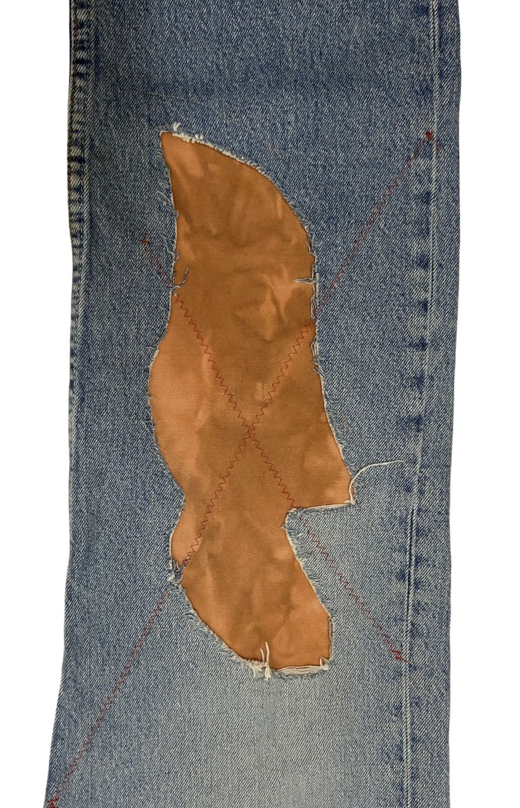 Levi's × Levi's Vintage Clothing × Vintage Vintage 90s Levi’s 501 Light Wash Distressed Denim Size US 32 / EU 48 - 4 Thumbnail