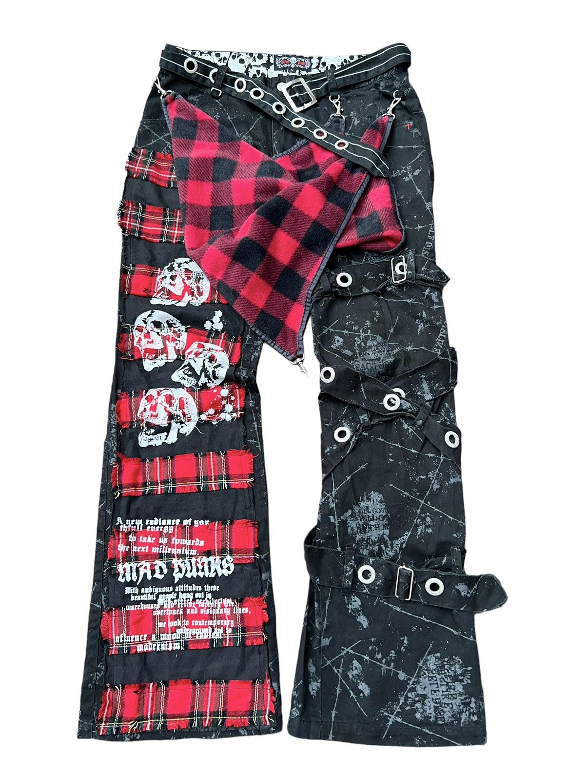 image of 20471120 x Beauty Beast Madpunks Seditionaries Bondage Pants Punk Mummy in Black, Men's (Size 30)