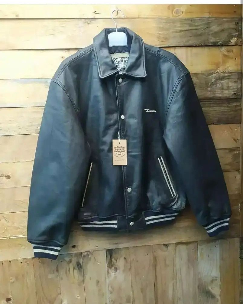 Diesel DIESEL MASTERPIECE LEATHER EMBROIDERY FLYING VARSITY JACKET Size US L / EU 52-54 / 3 - 5 Thumbnail