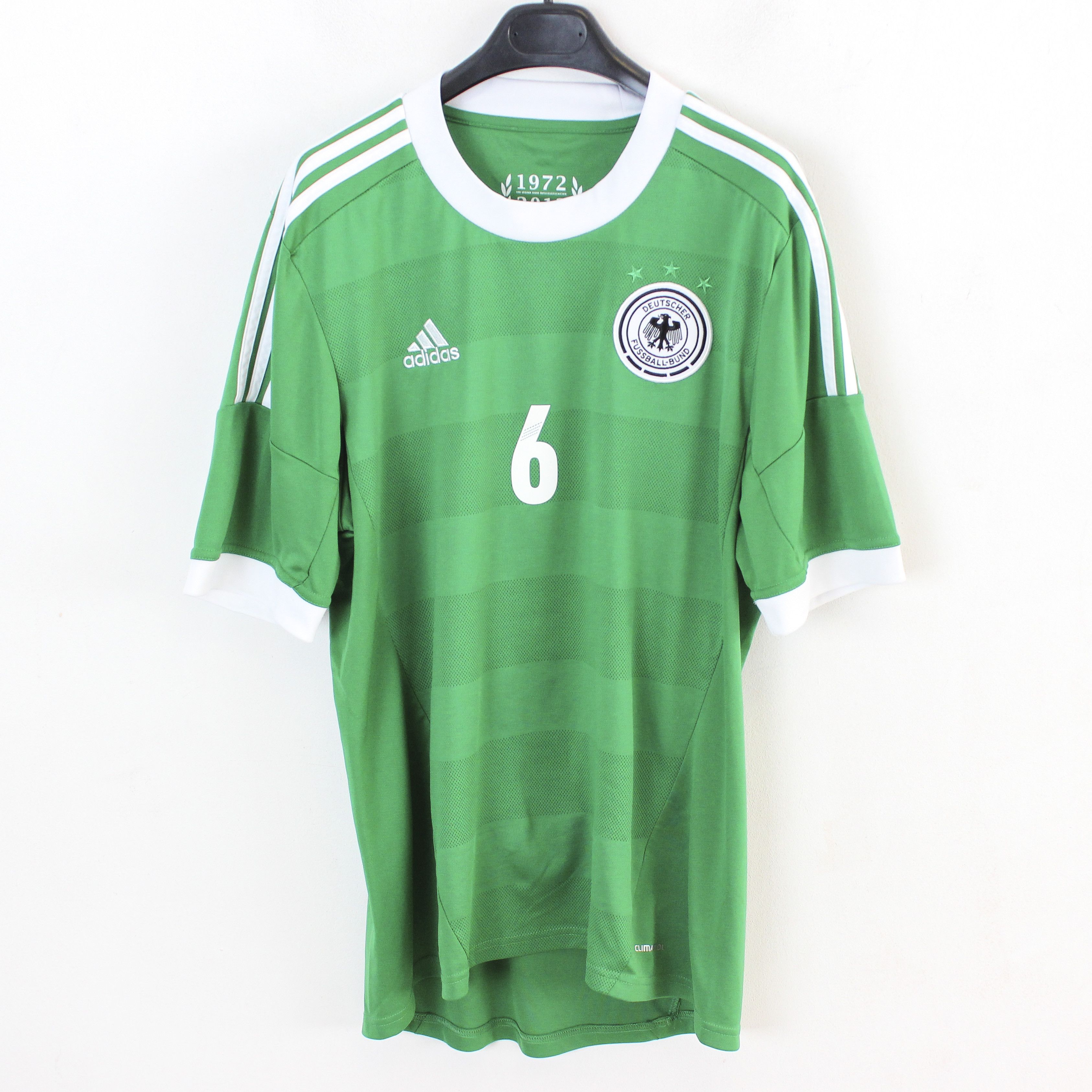 Adidas Germany L Away Football Jersey 2012 Euro Cup #6 Robertinho Size US L / EU 52-54 / 3 - 2 Thumbnail