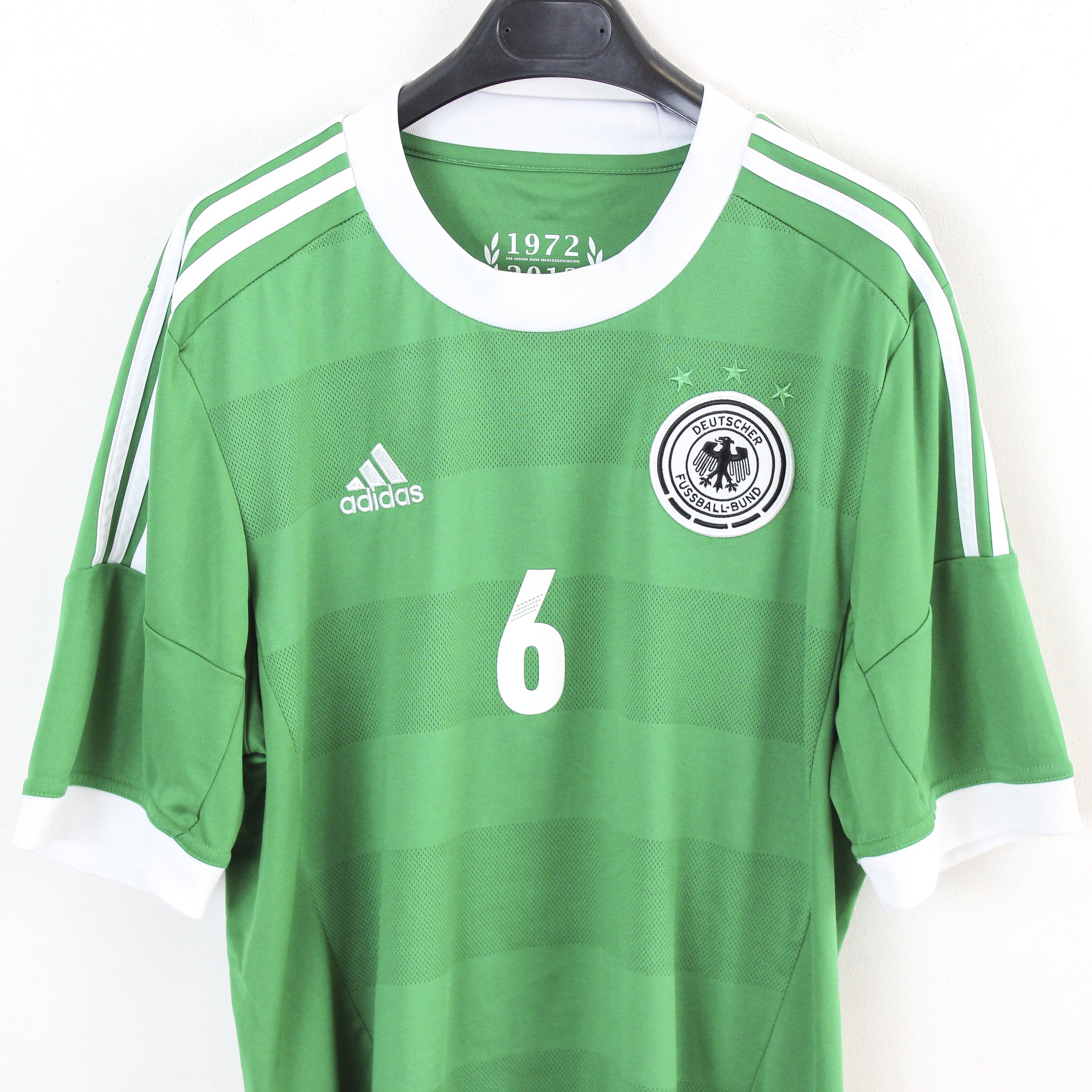 Adidas Germany L Away Football Jersey 2012 Euro Cup #6 Robertinho Size US L / EU 52-54 / 3 - 3 Thumbnail
