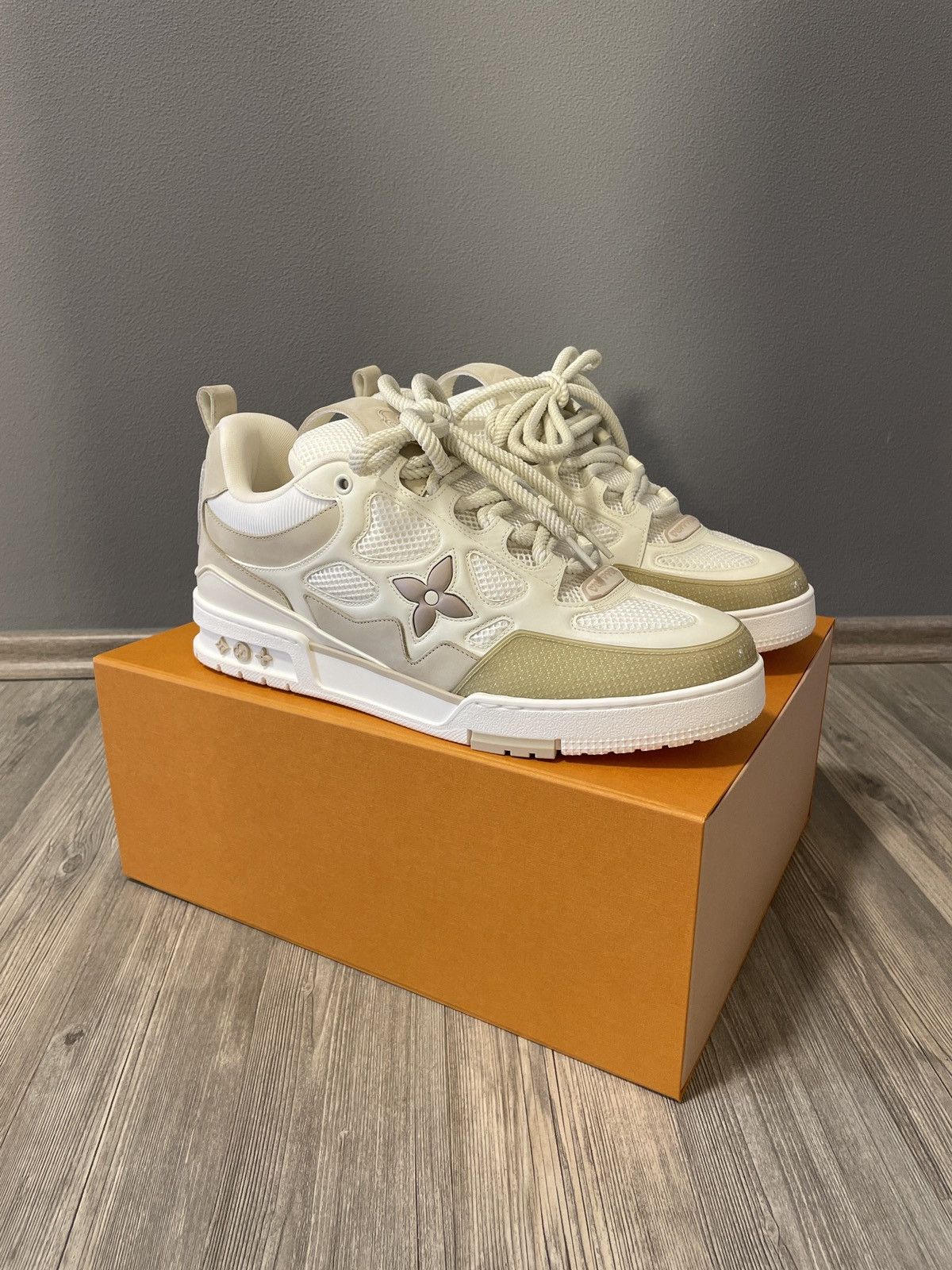 Louis Vuitton Skate Trainers Sneakers 'Beige White', 1AARQH