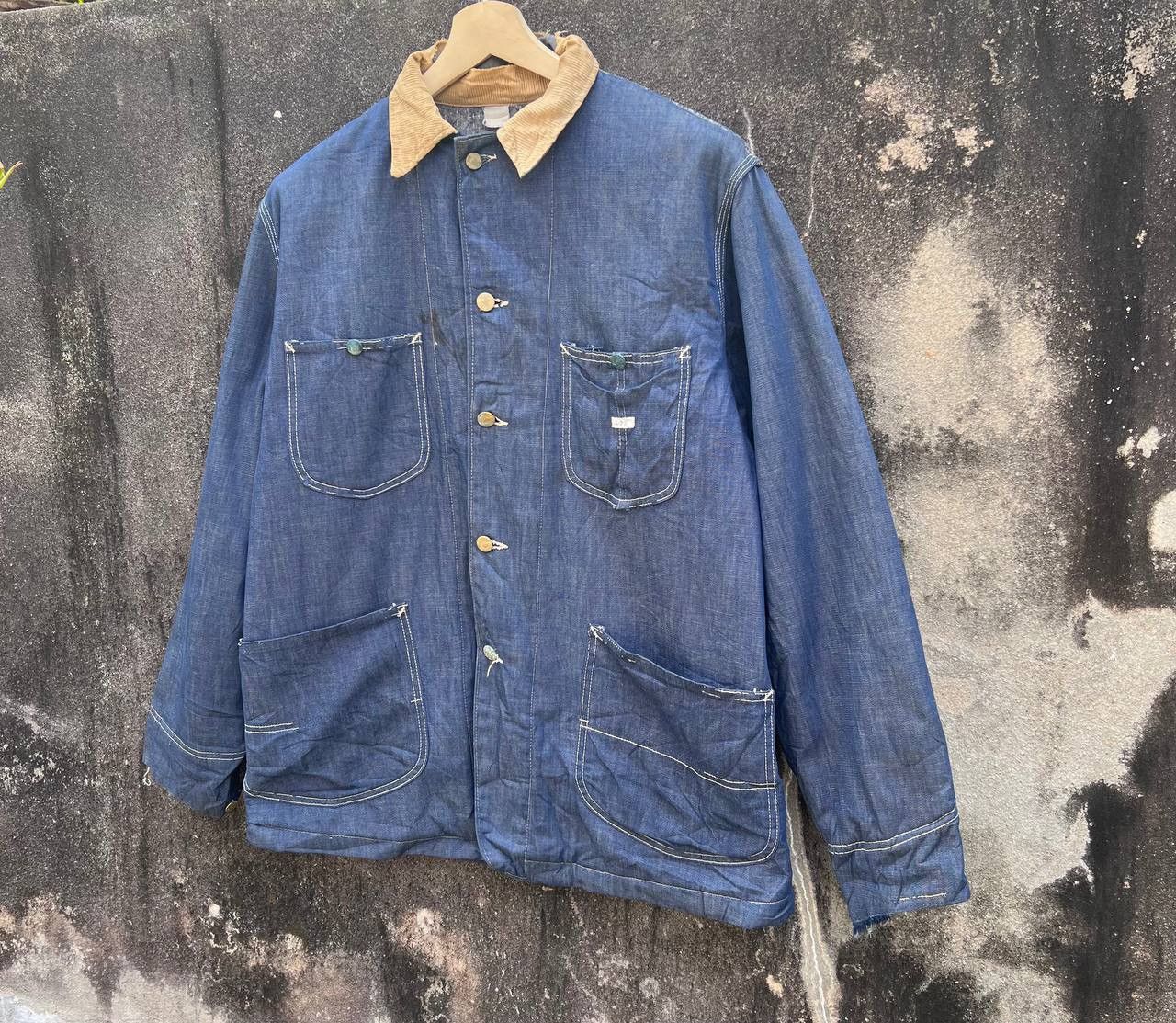 Lee 1950s Lee Union Made Blanket Denim Sanforized Chore jacket Size US L / EU 52-54 / 3 - 3 Thumbnail