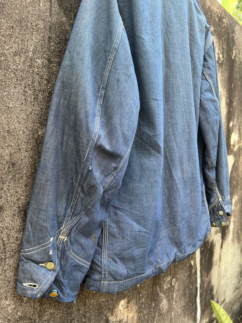 Lee 1950s Lee Union Made Blanket Denim Sanforized Chore jacket Size US L / EU 52-54 / 3 - 14 Thumbnail