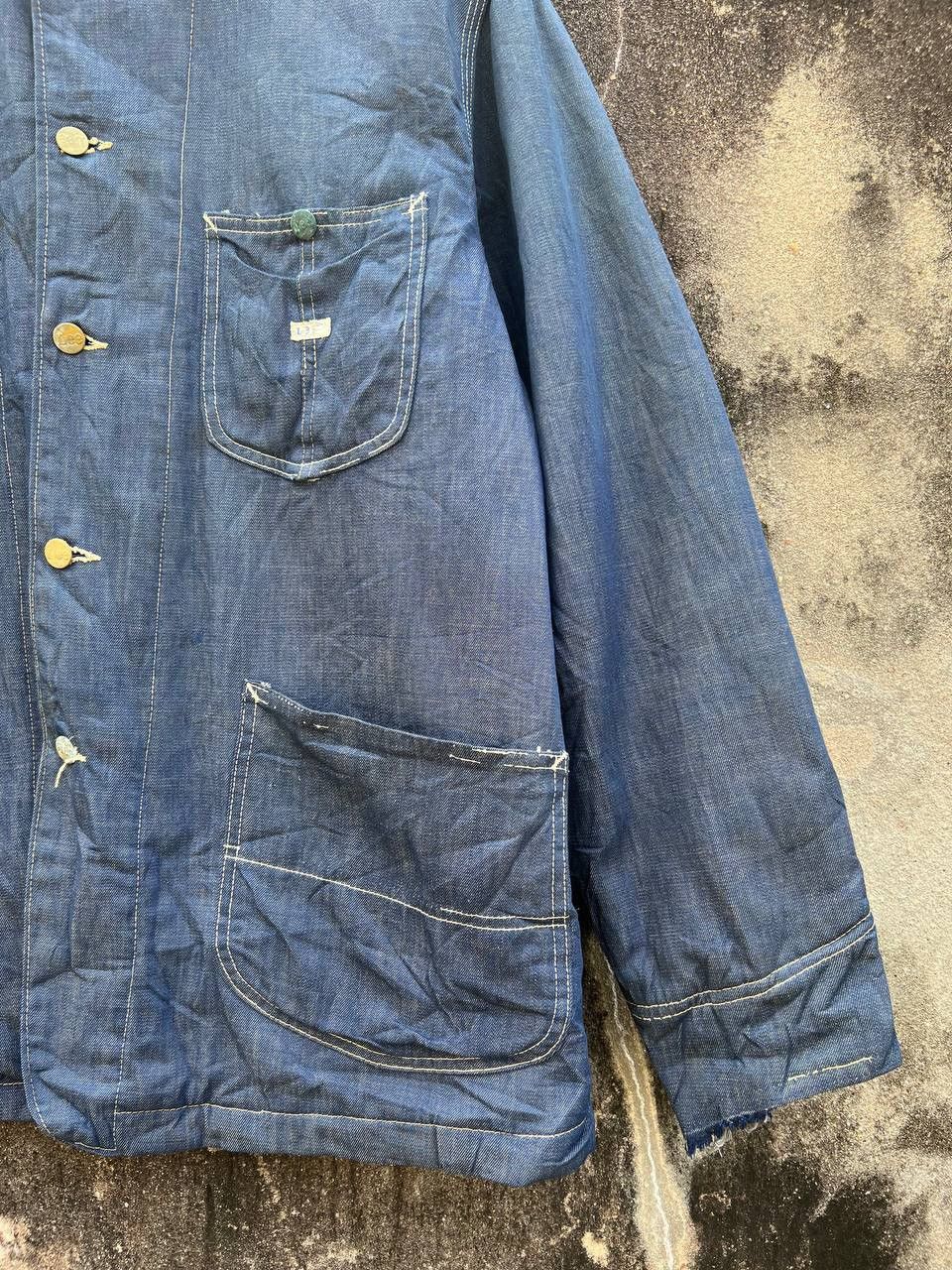 Lee 1950s Lee Union Made Blanket Denim Sanforized Chore jacket Size US L / EU 52-54 / 3 - 6 Thumbnail