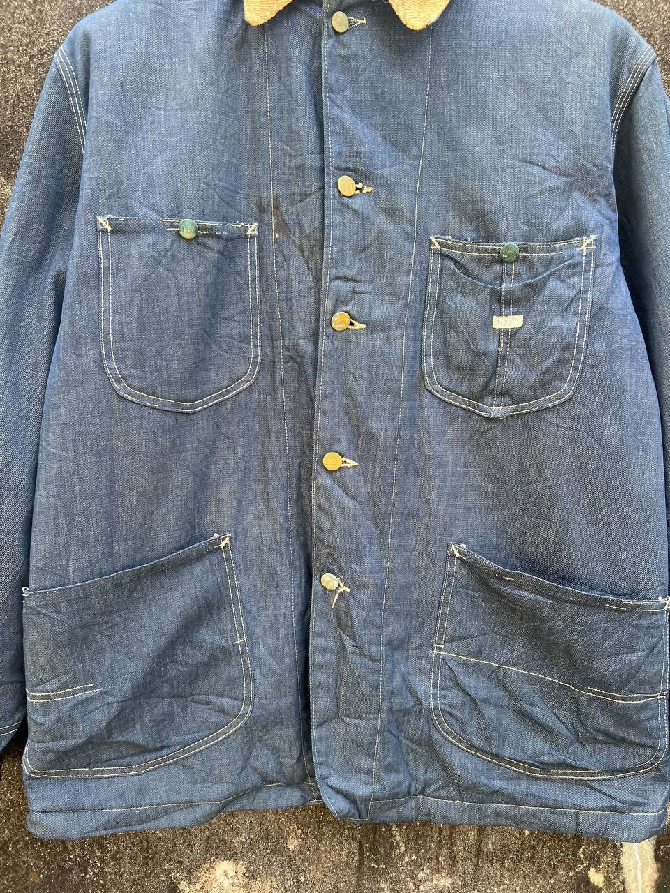 Lee 1950s Lee Union Made Blanket Denim Sanforized Chore jacket Size US L / EU 52-54 / 3 - 7 Thumbnail