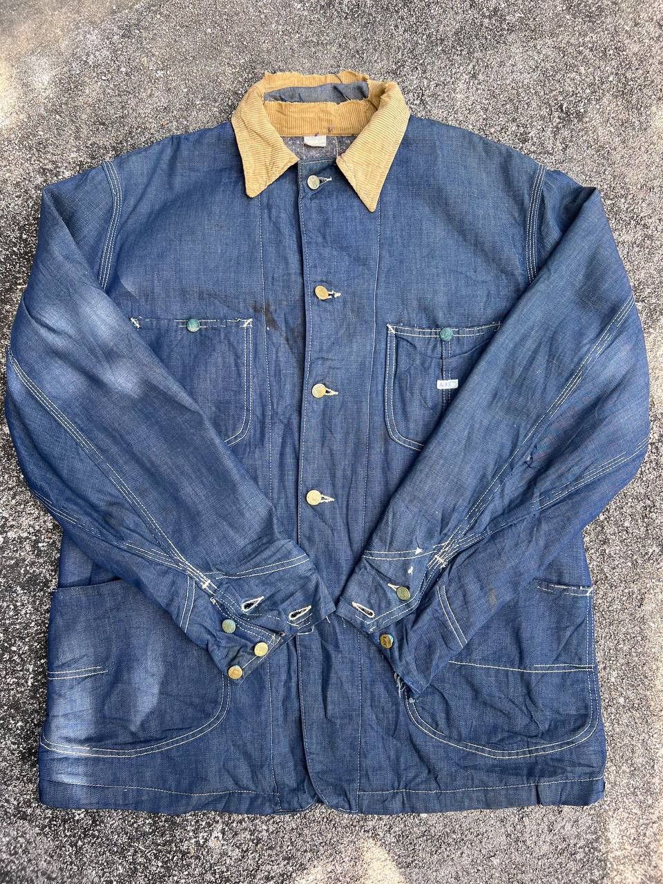 Lee 1950s Lee Union Made Blanket Denim Sanforized Chore jacket Size US L / EU 52-54 / 3 - 5 Thumbnail