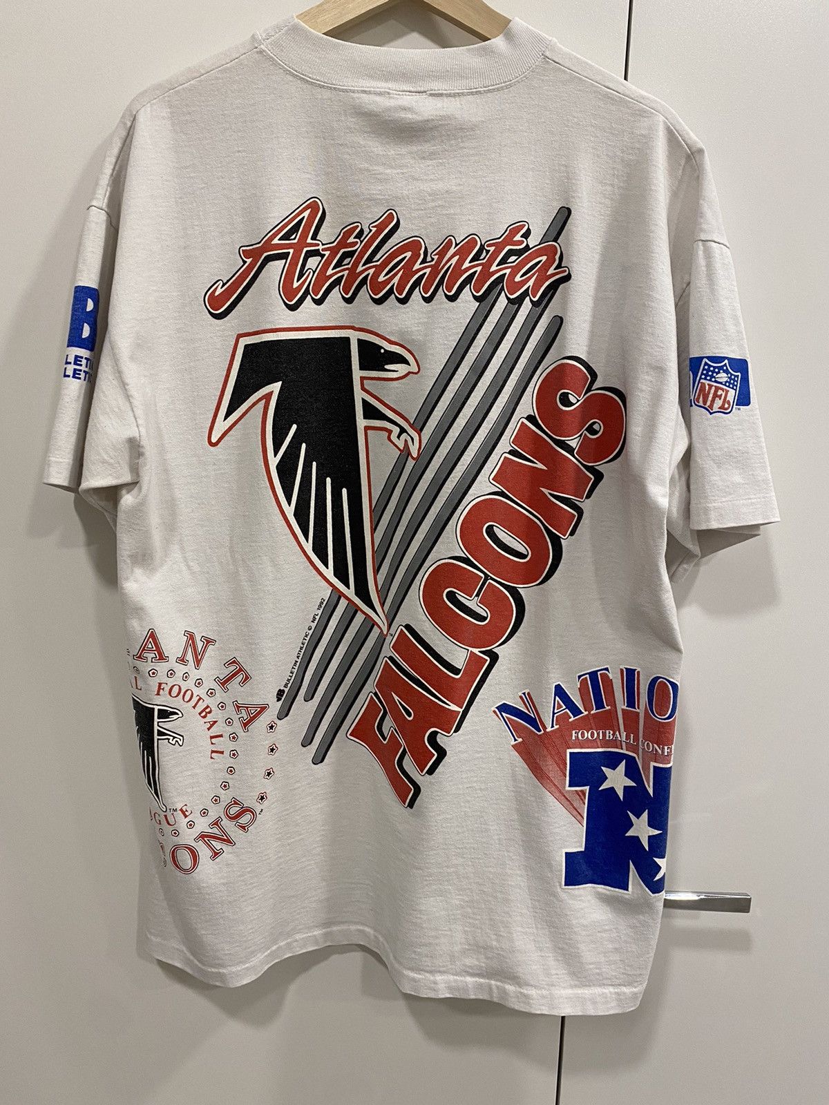 NFL 1992 Atlanta Falcons Bulletin Athletic Tee Size US XL / EU 56 / 4 - 2 Thumbnail
