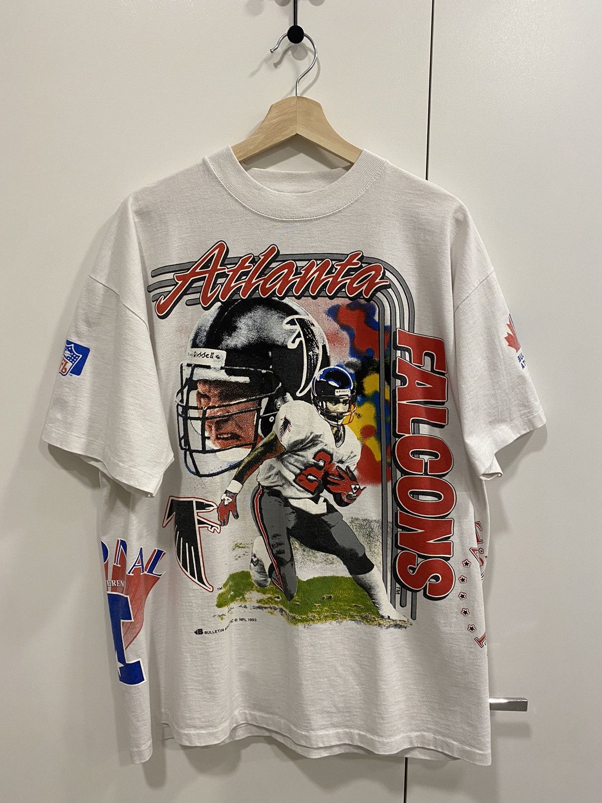 NFL 1992 Atlanta Falcons Bulletin Athletic Tee Size US XL / EU 56 / 4 - 1 Thumbnail