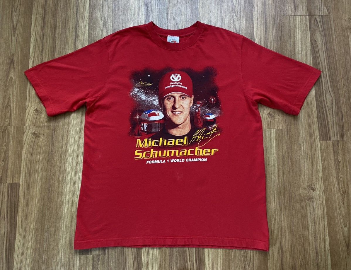 Vintage Vintage Michael Schumacher F1 World Ferrari Shirt Marlboro Size US XL / EU 56 / 4 - 1 Thumbnail