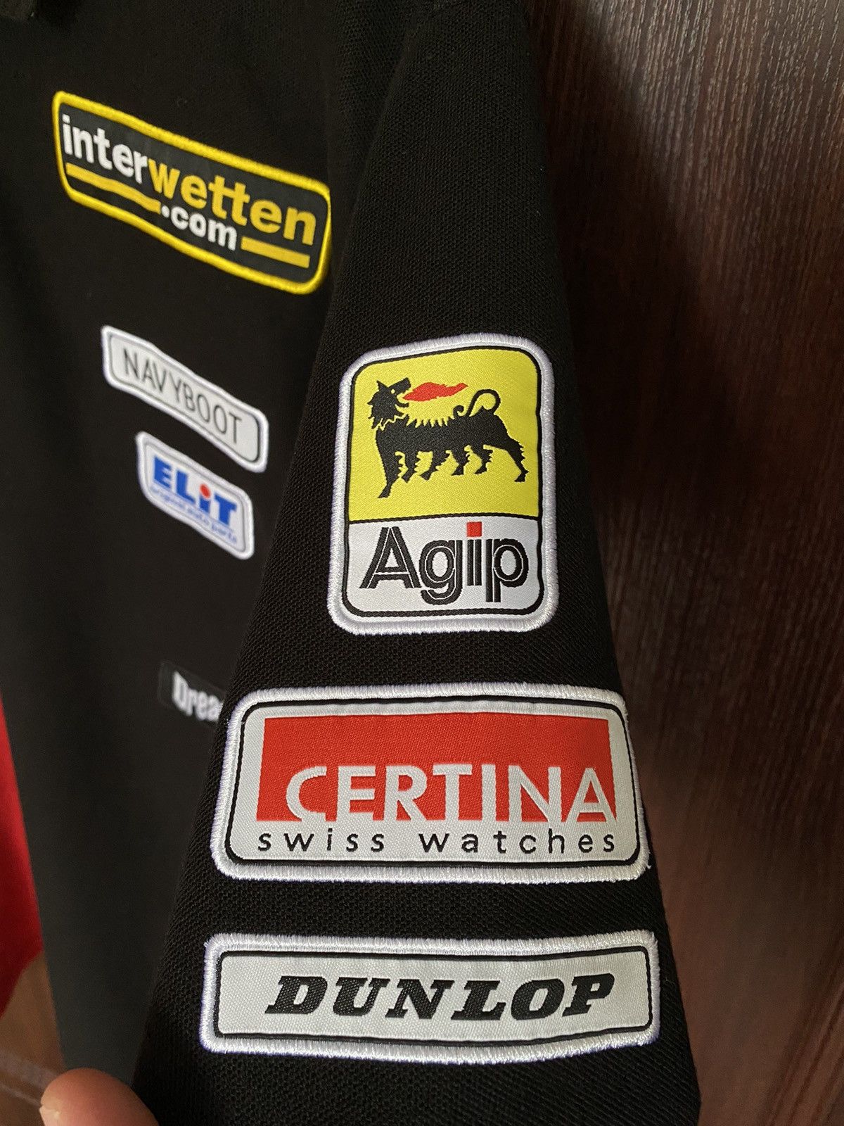 Vintage Aprilia Grand Prix Moto GP Caffe Latte Team Agip Polo TShirt Size US M / EU 48-50 / 2 - 3 Thumbnail