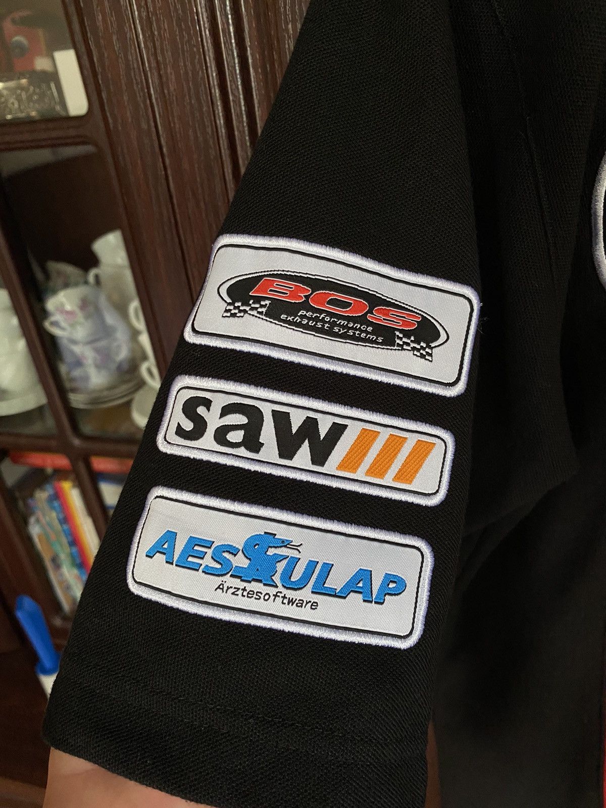 Vintage Aprilia Grand Prix Moto GP Caffe Latte Team Agip Polo TShirt Size US M / EU 48-50 / 2 - 4 Thumbnail
