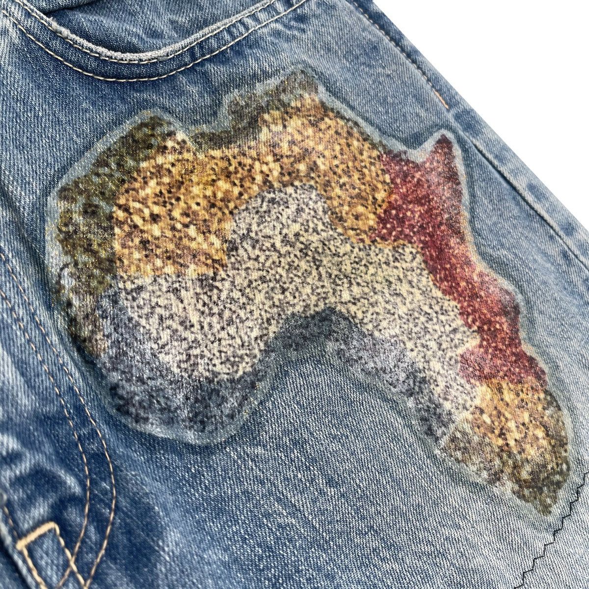 Kapital Kountry 14Oz Denim 5P Africa Elements Remake (Tokyo Exclusive) Size US 32 / EU 48 - 7 Thumbnail