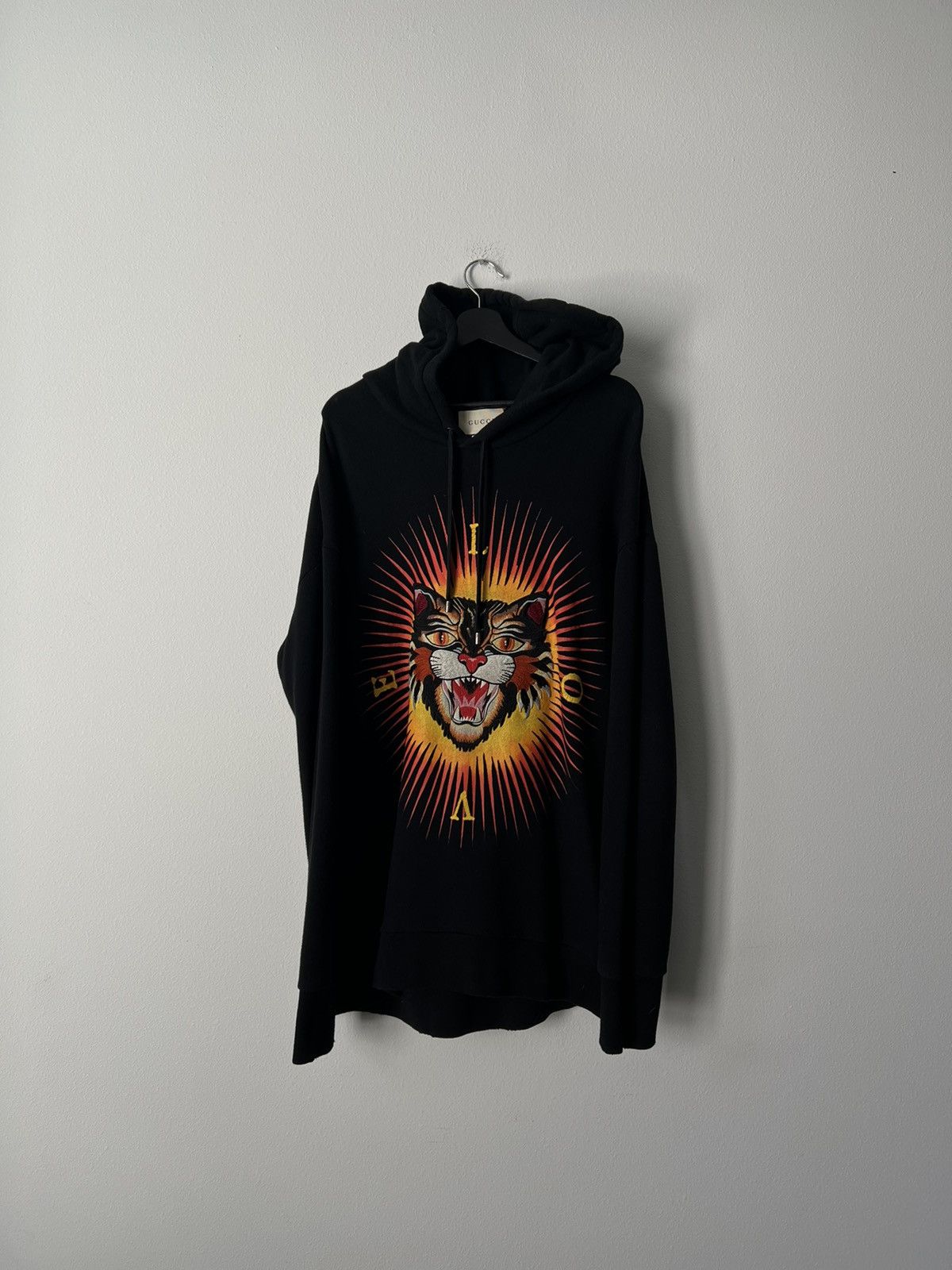 Gucci cat sweatshirt hotsell