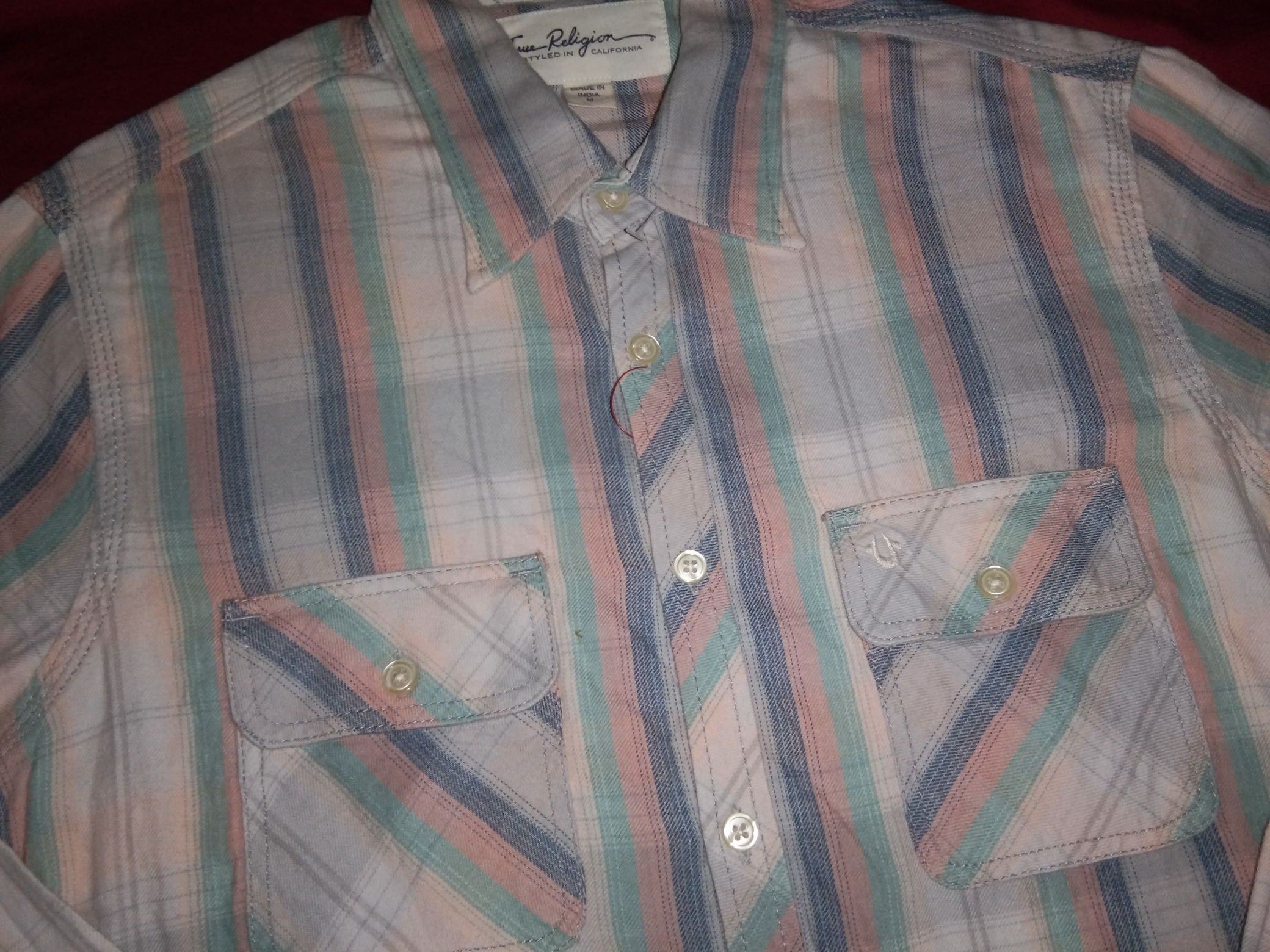 True Religion True religion Plaid shirt brand fashion denim casual Size M / US 6-8 / IT 42-44 - 1 Thumbnail